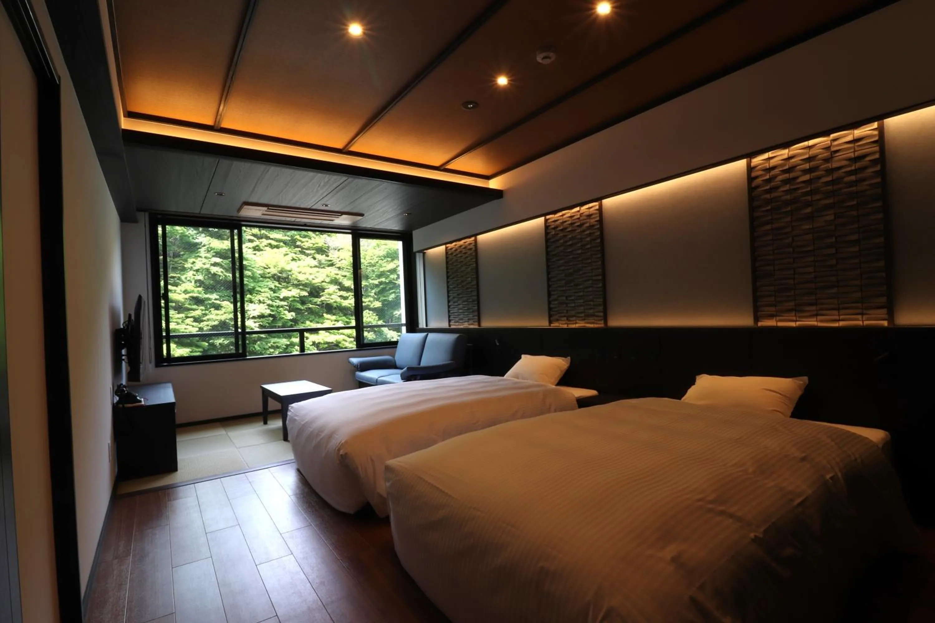 Bed in Yumoto Ueyama Ryokan