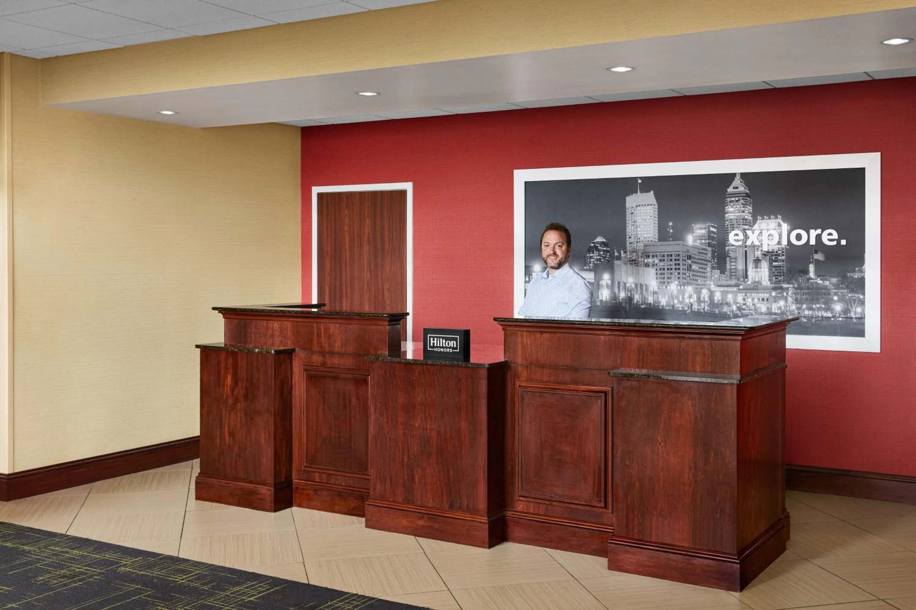 Lobby or reception in Hampton Inn Indianapolis Northwest - Park 100