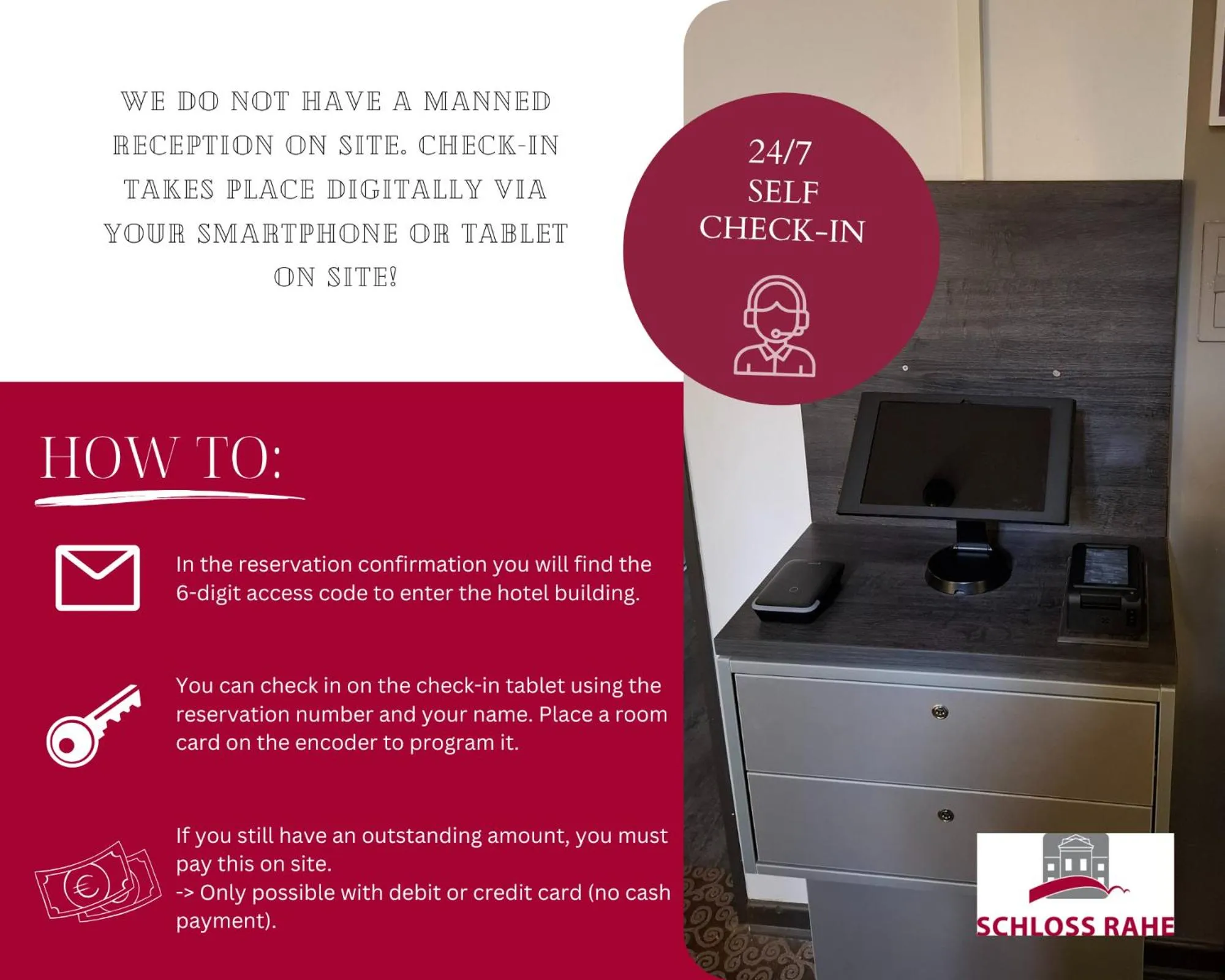 Lobby or reception in Boardinghouse Rathsmühle