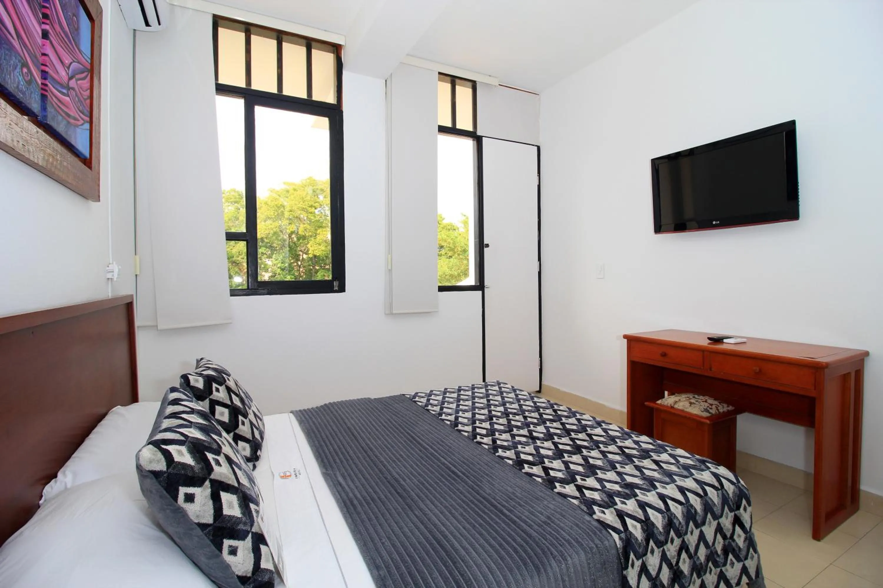 Bed in Hotel Emberá