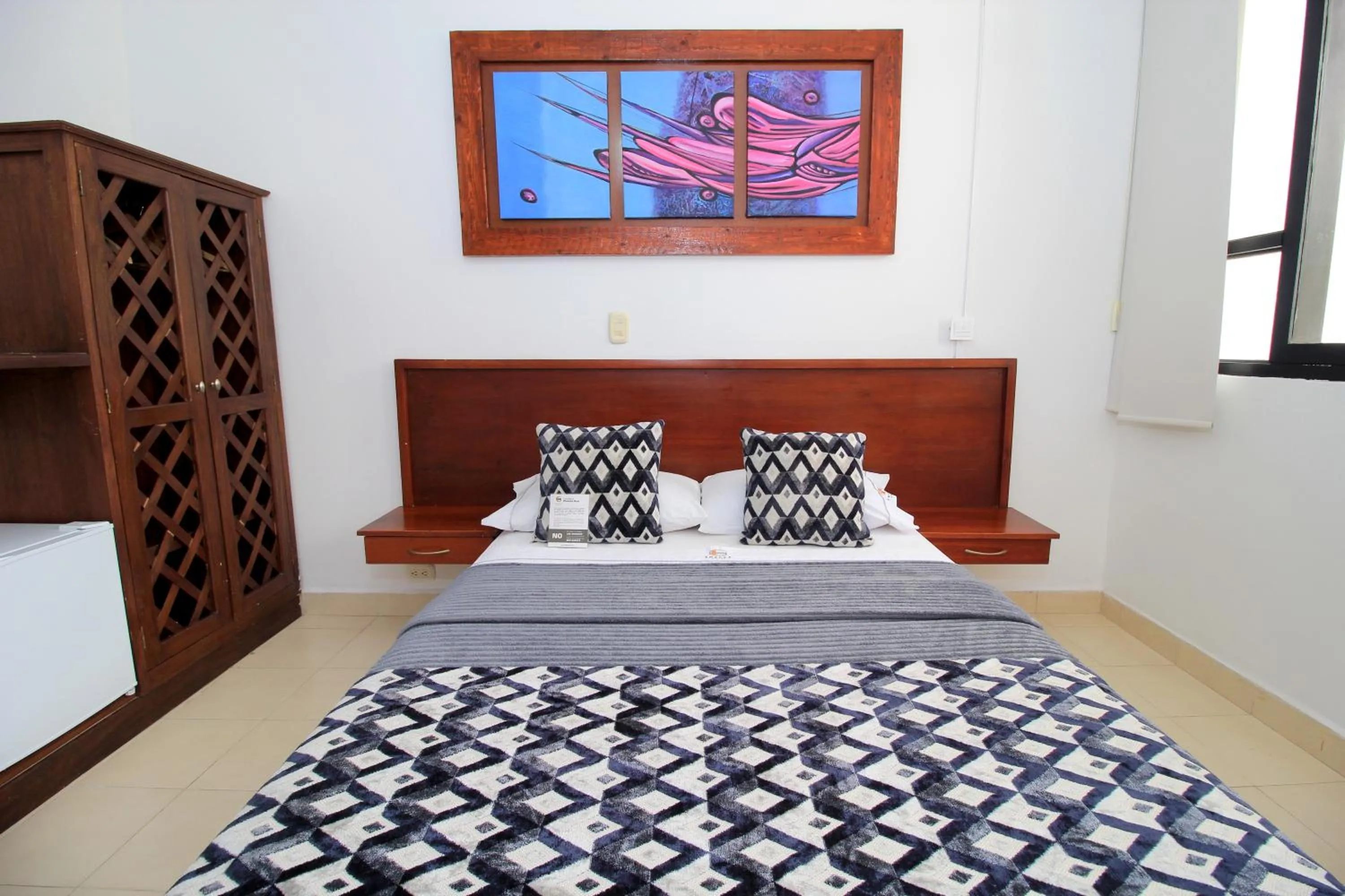 Bed in Hotel Emberá