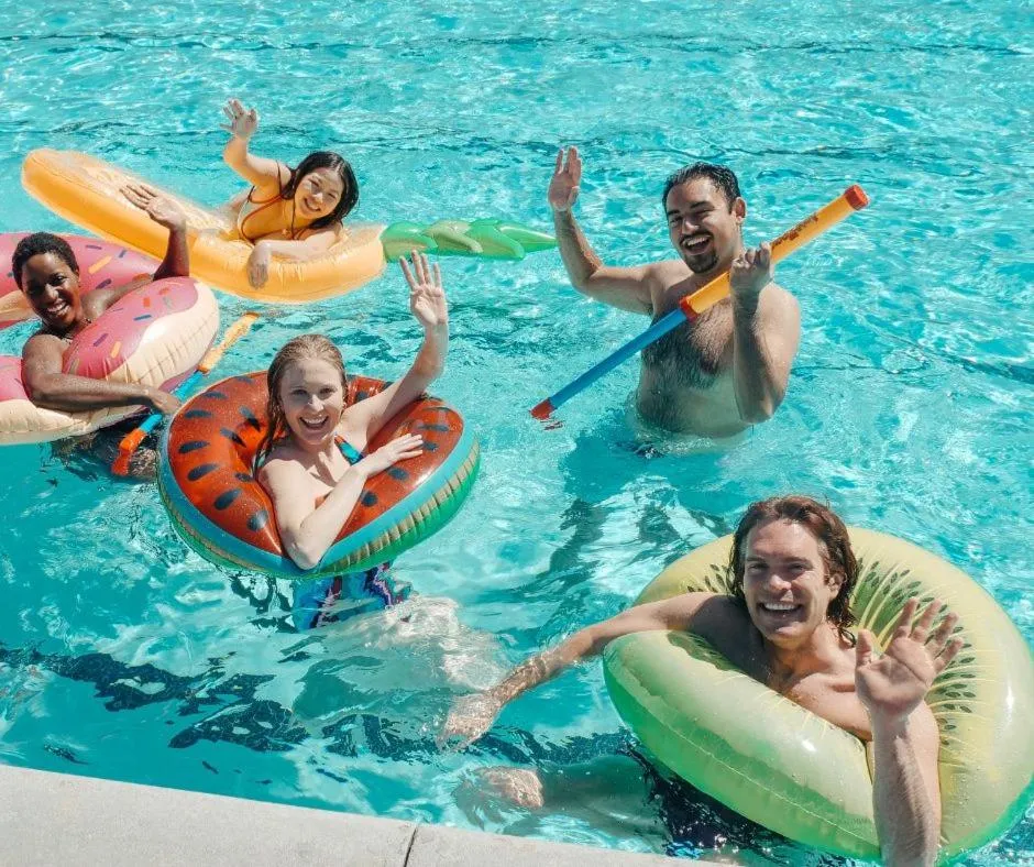 Swimming pool in Wyndham Garden Hotel Austin