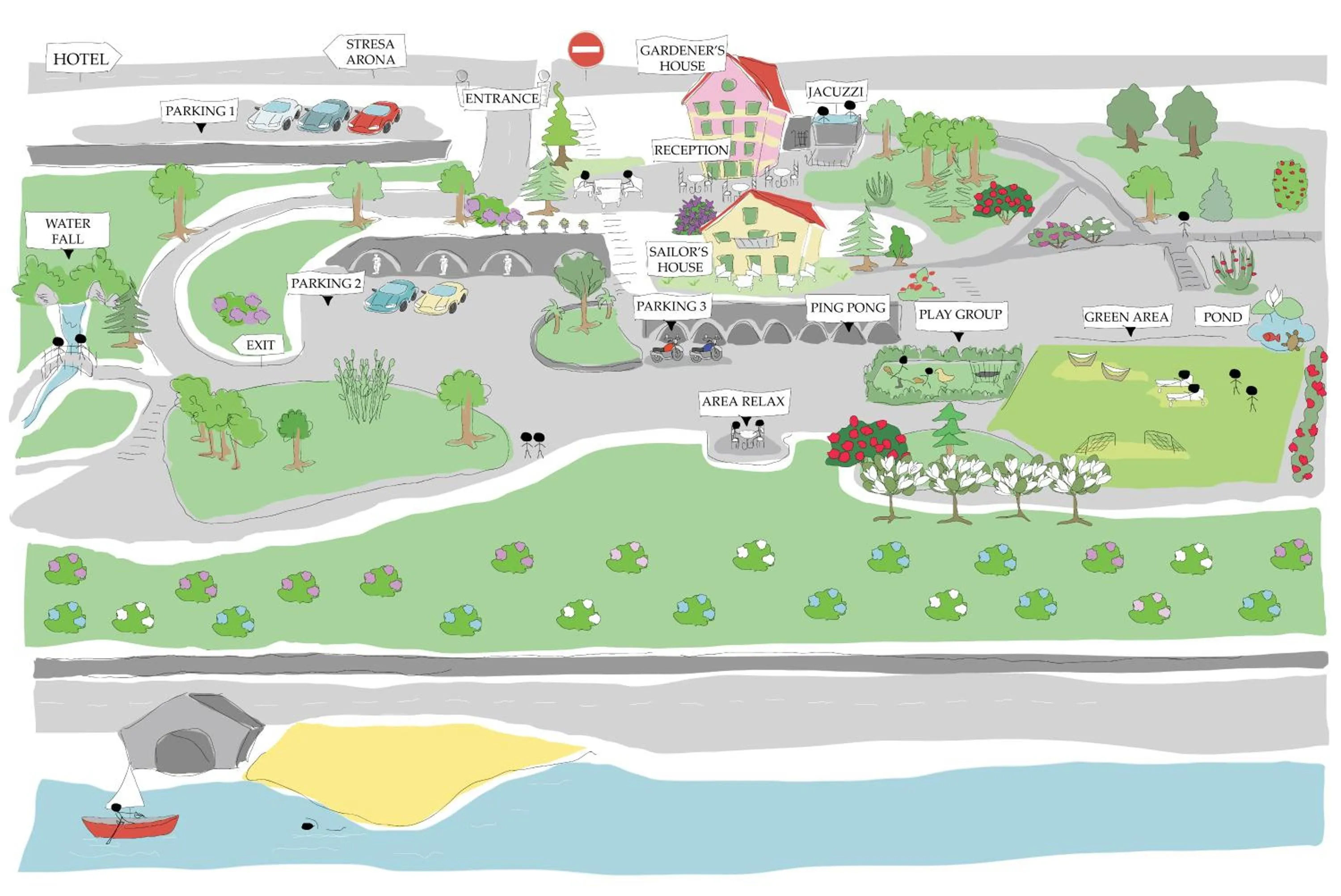 Garden in Relais Casali della Cisterna