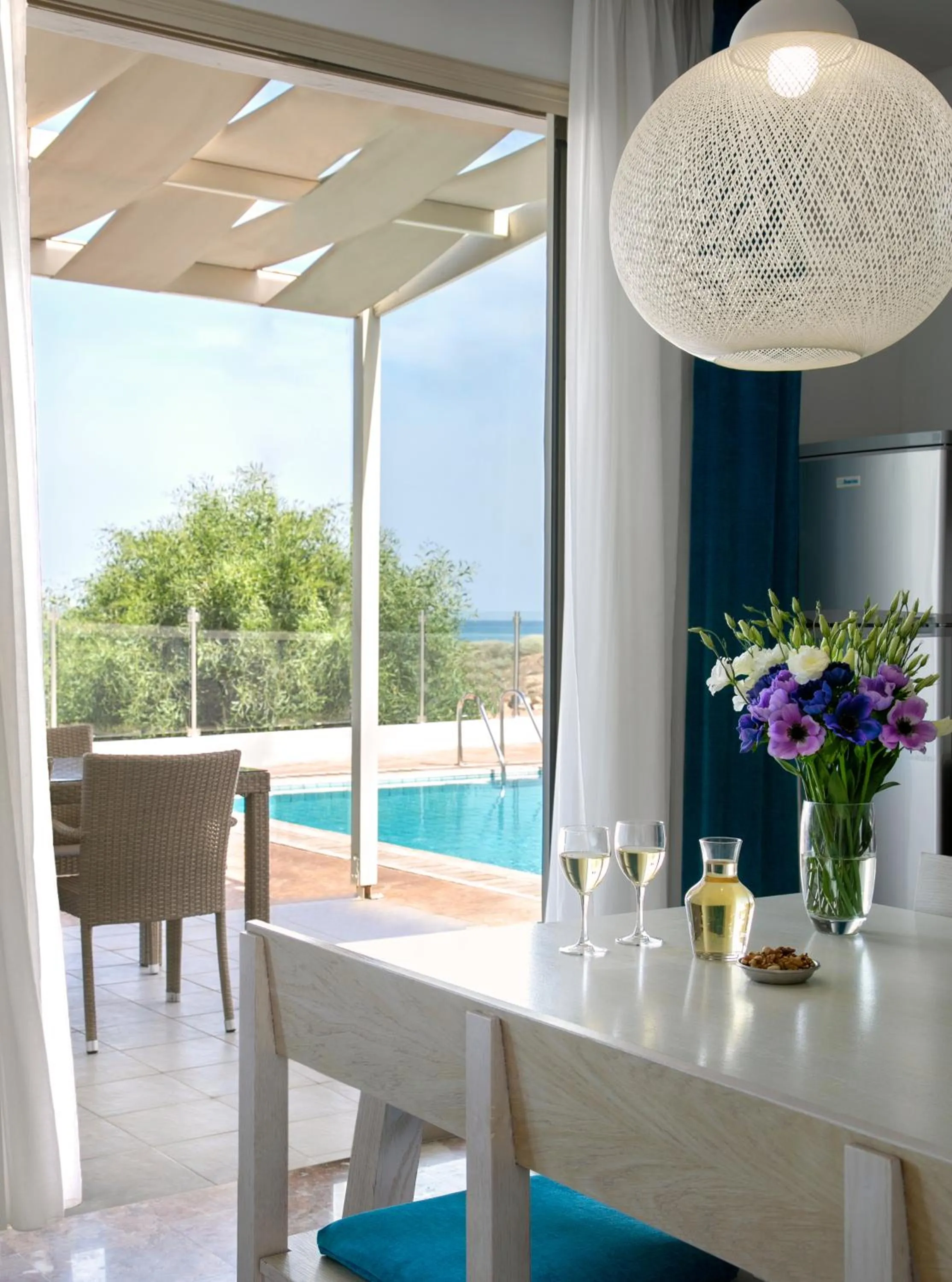 Patio in Althea Kalamies Luxury Villas