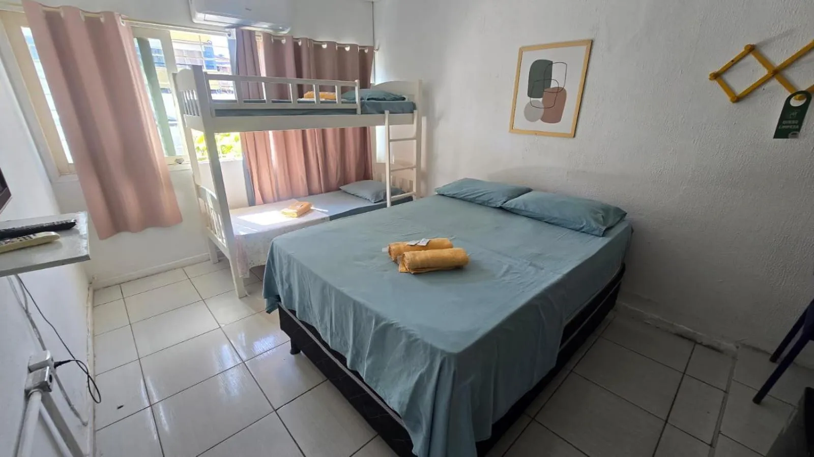 Bed in Casa da Esquina Pousada