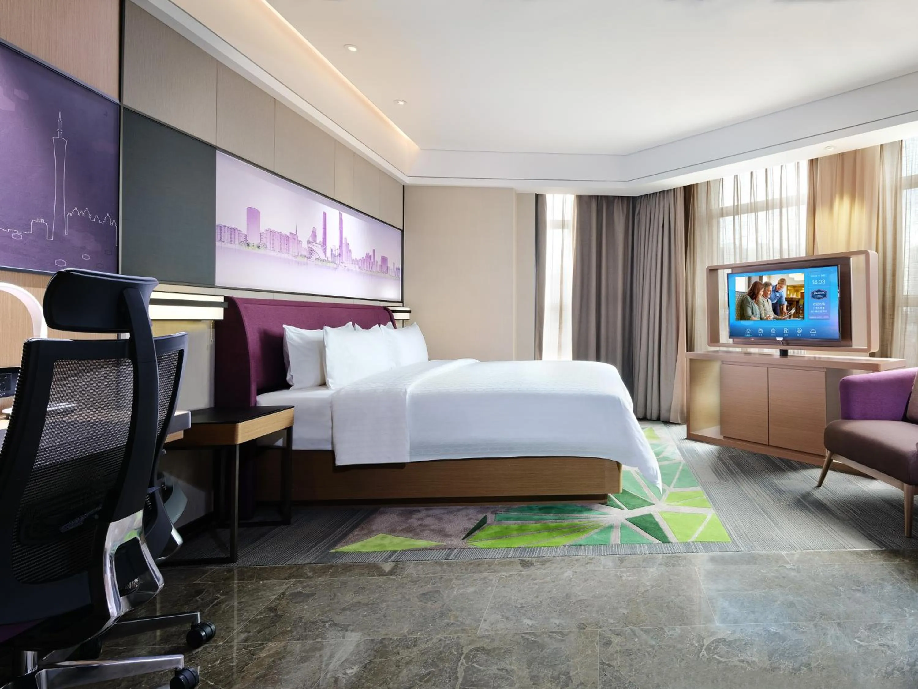 Bed in Hampton by Hilton Guangzhou Dongxiaonan
