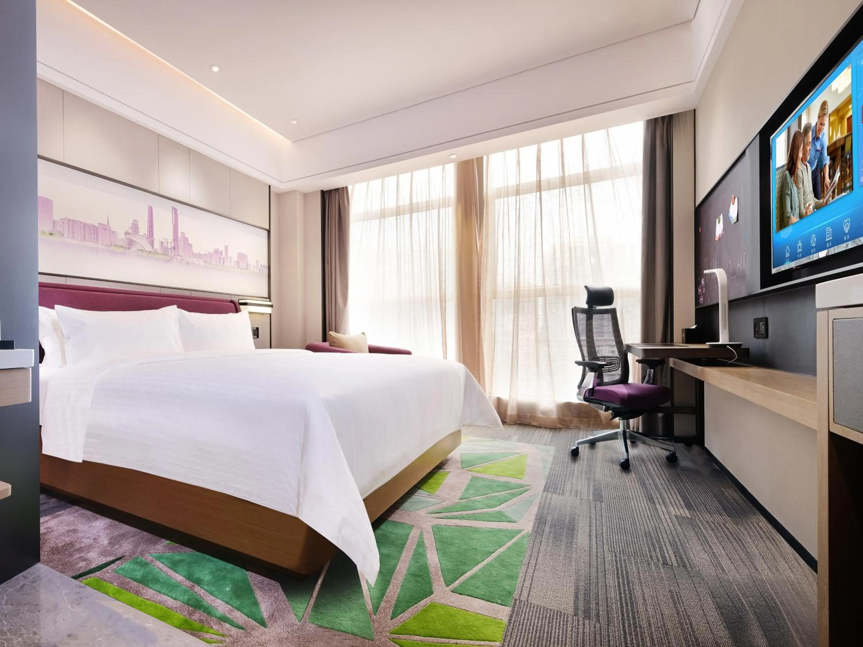 Photo of the whole room, Bed in Hampton by Hilton Guangzhou Dongxiaonan