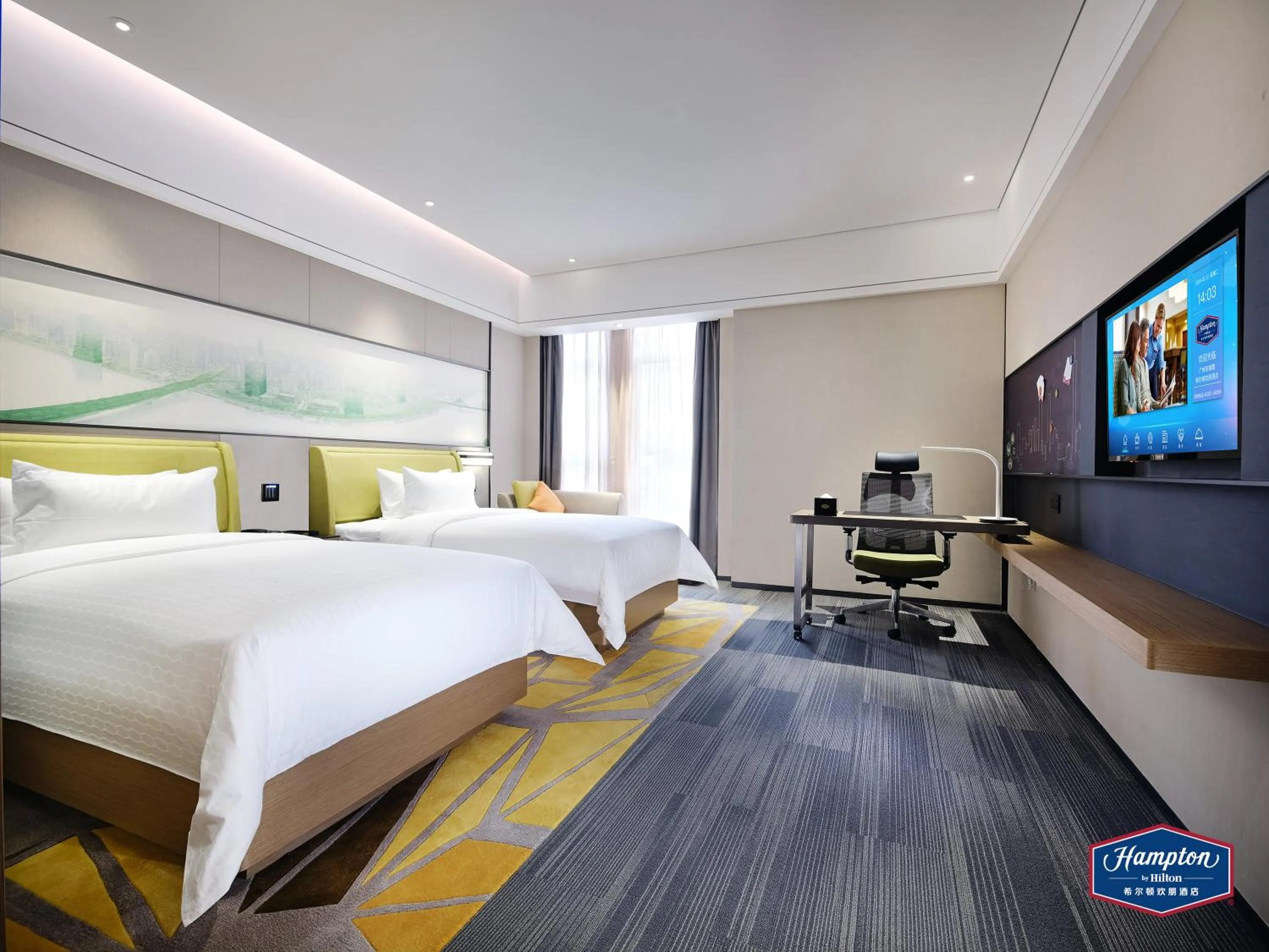 Bed in Hampton by Hilton Guangzhou Dongxiaonan