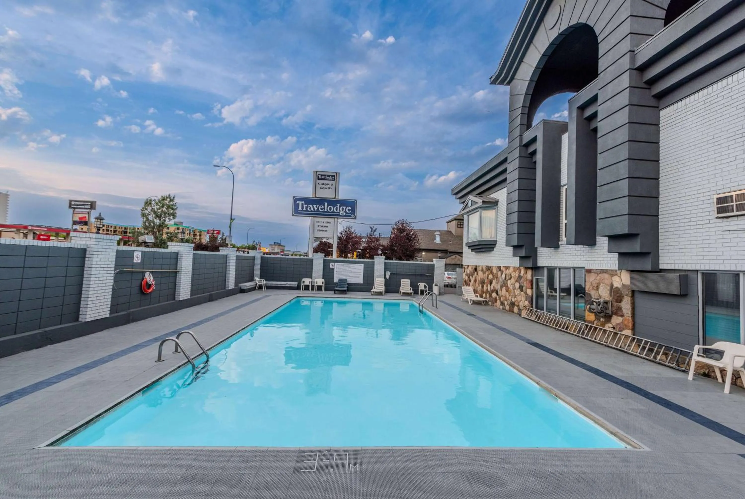 Pool view in Travelodge by Wyndham Calgary South
