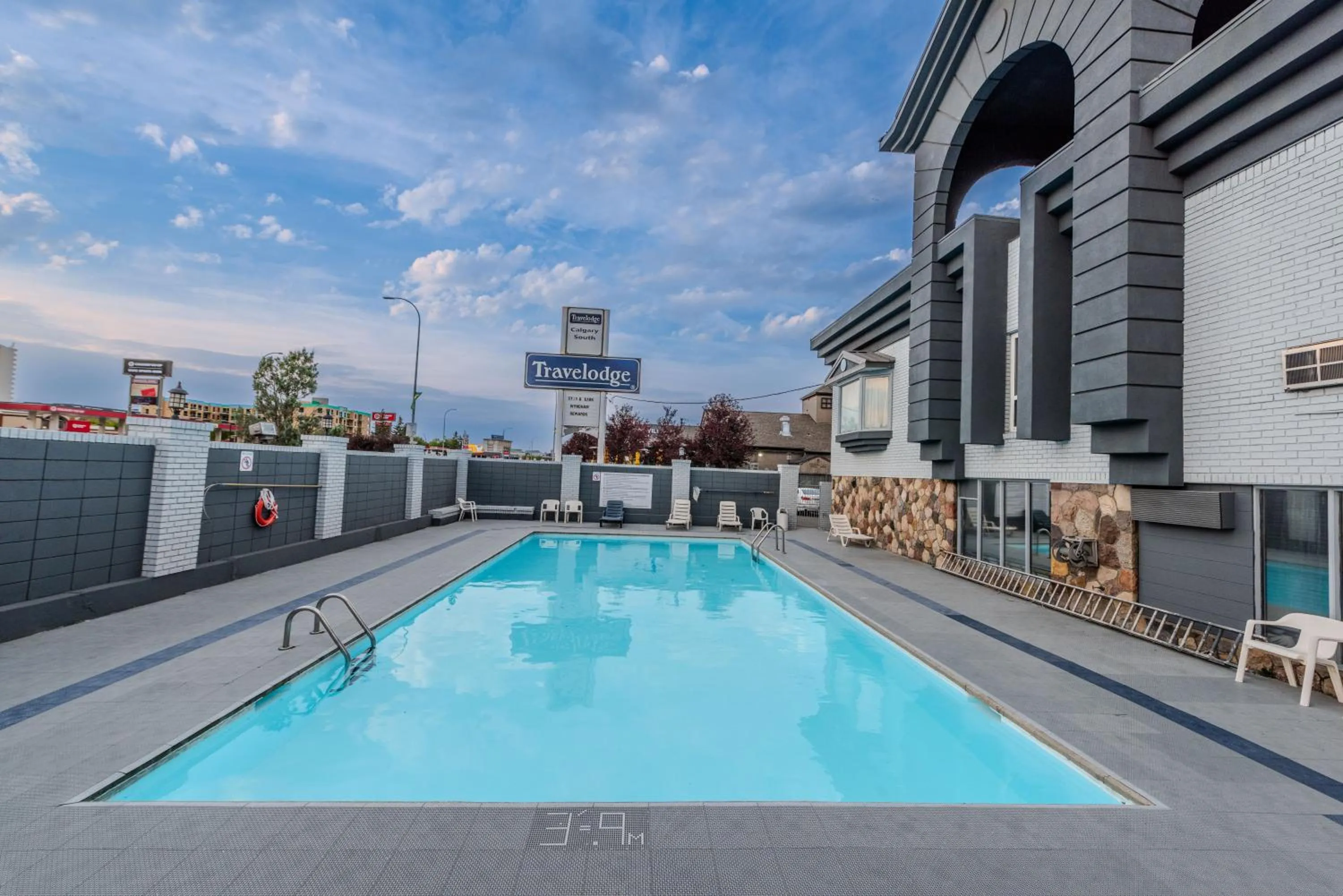 Pool view in Travelodge by Wyndham Calgary South
