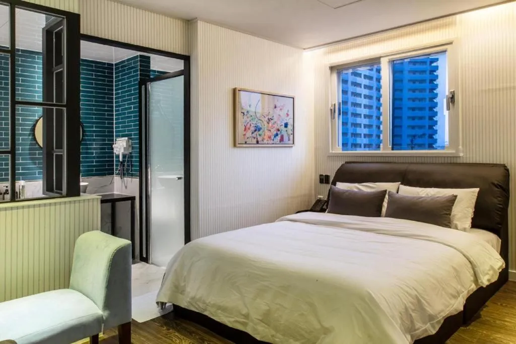 Bed in Brown Dot Hotel Gyeongju