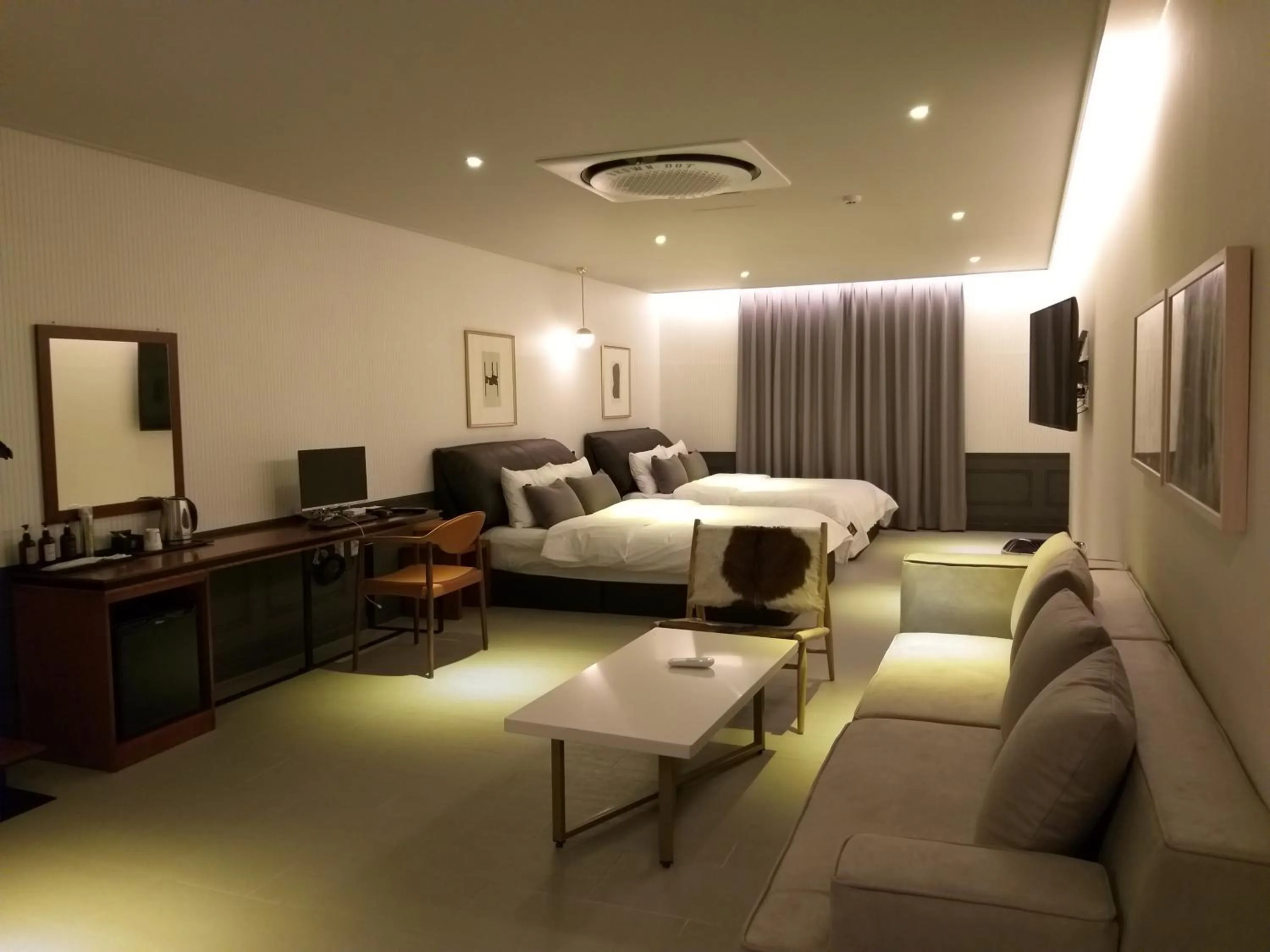 Bed in Brown Dot Hotel Gyeongju