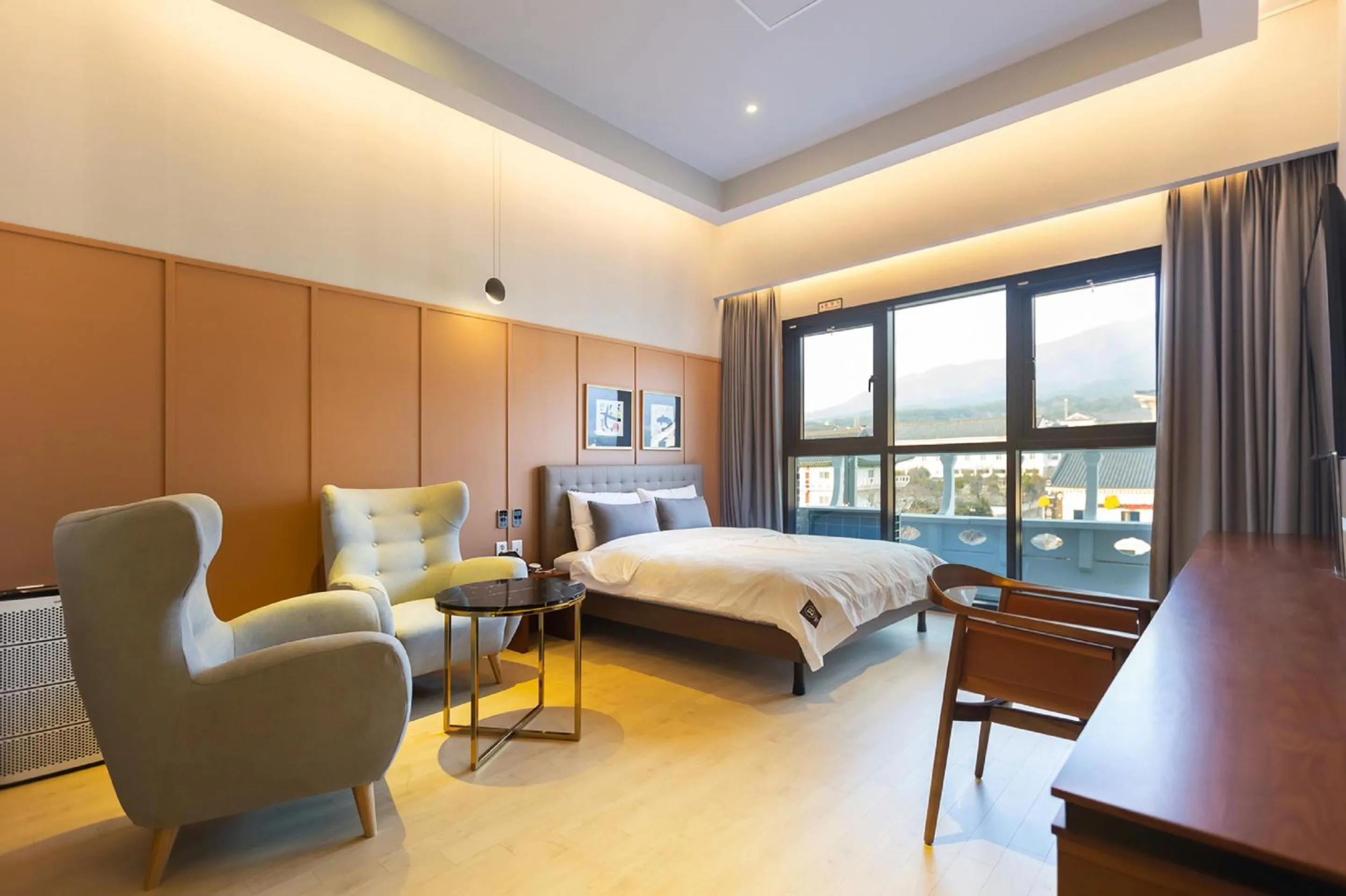 Bed in Brown Dot Hotel Gyeongju