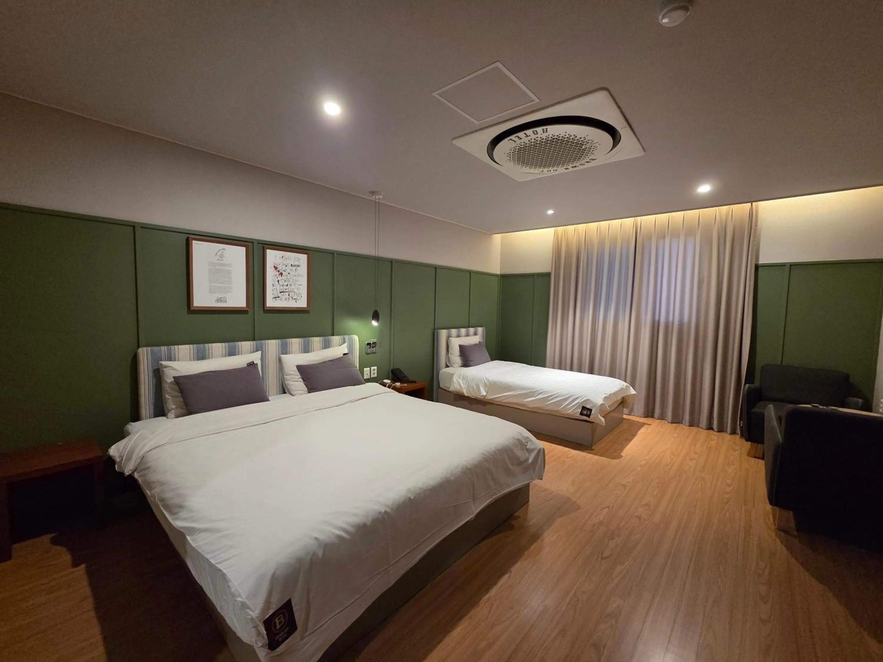 Bed in Brown Dot Hotel Gyeongju