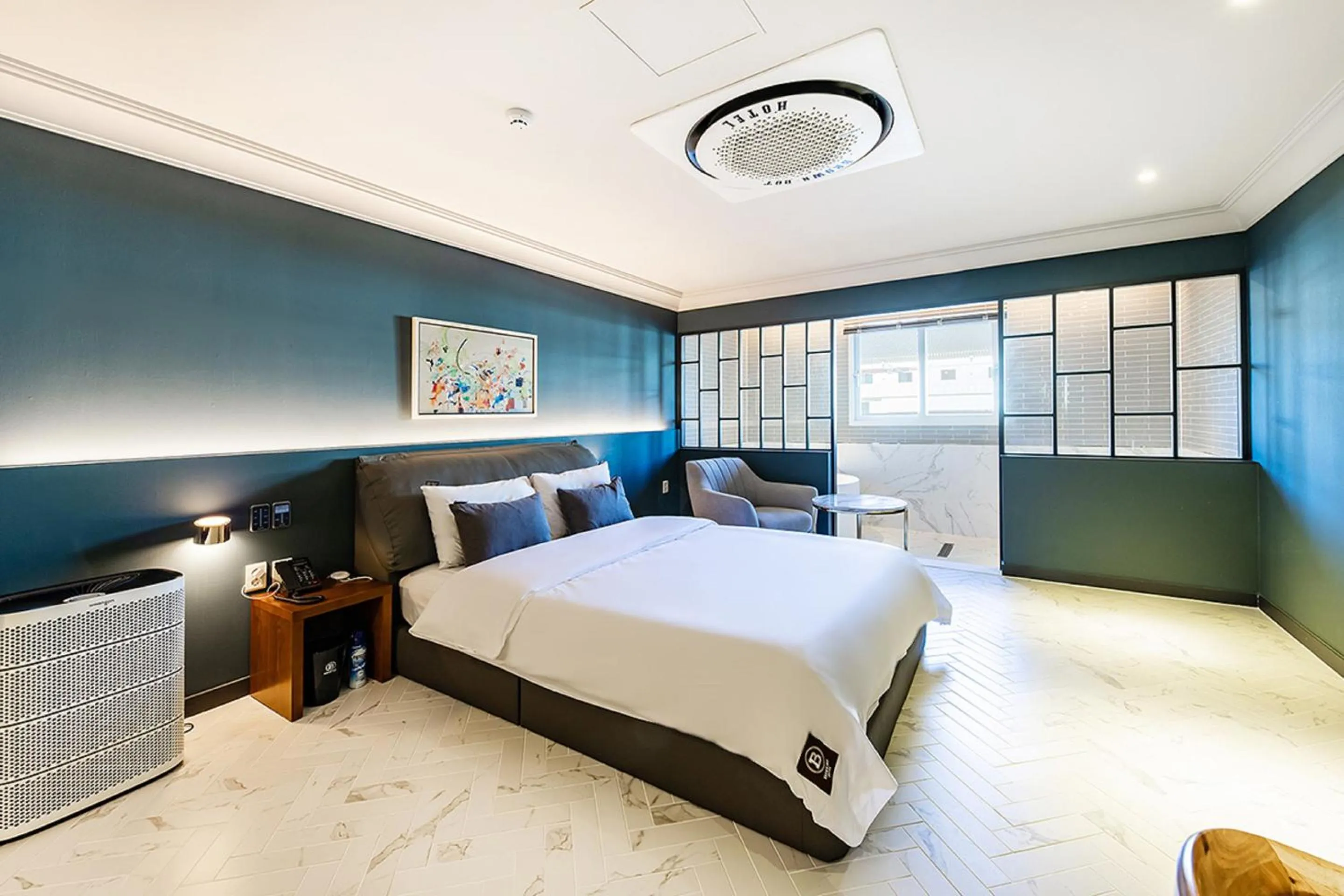 Bed in Brown Dot Hotel Gyeongju