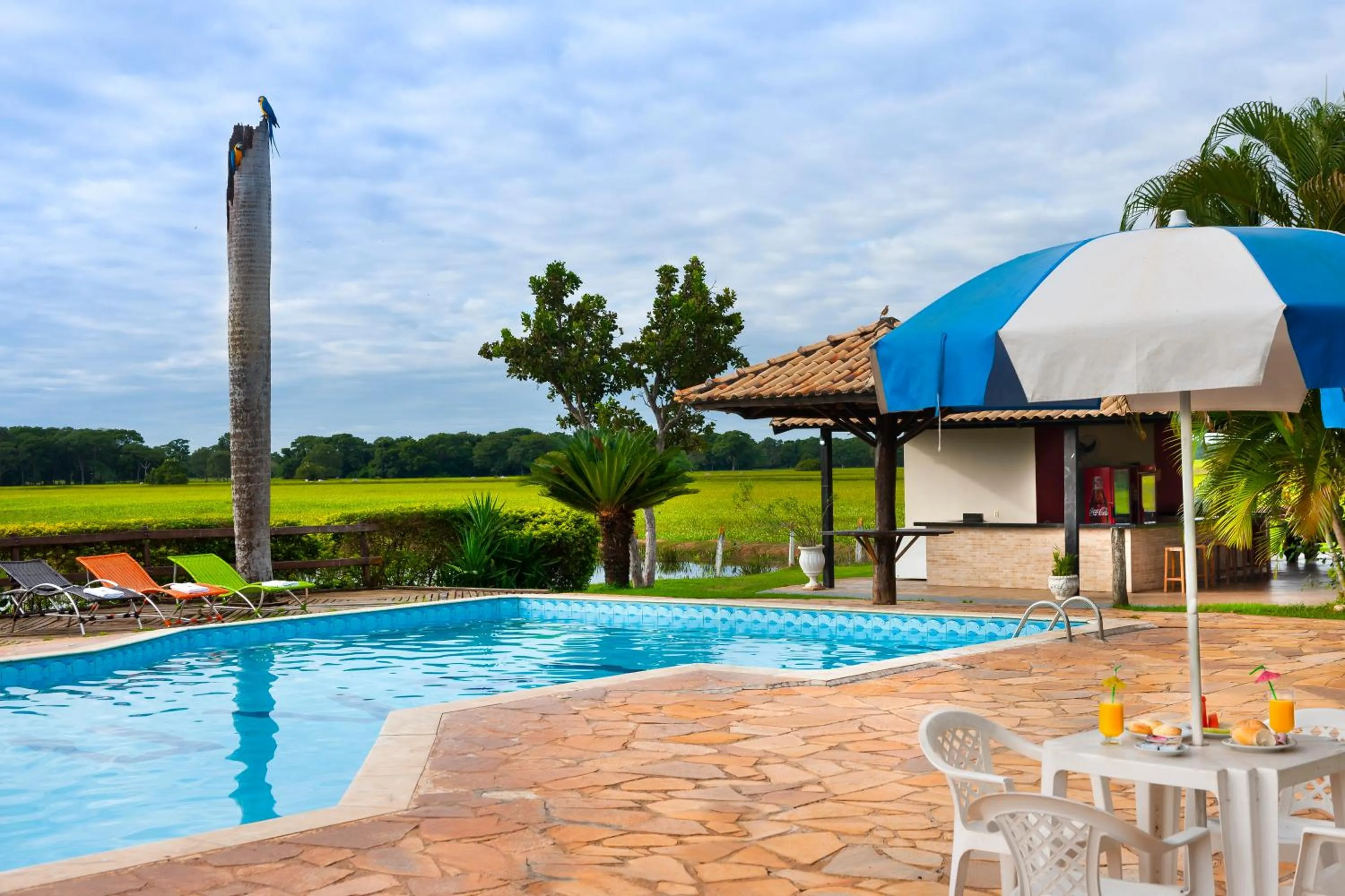 Swimming pool in Pousada Piuval
