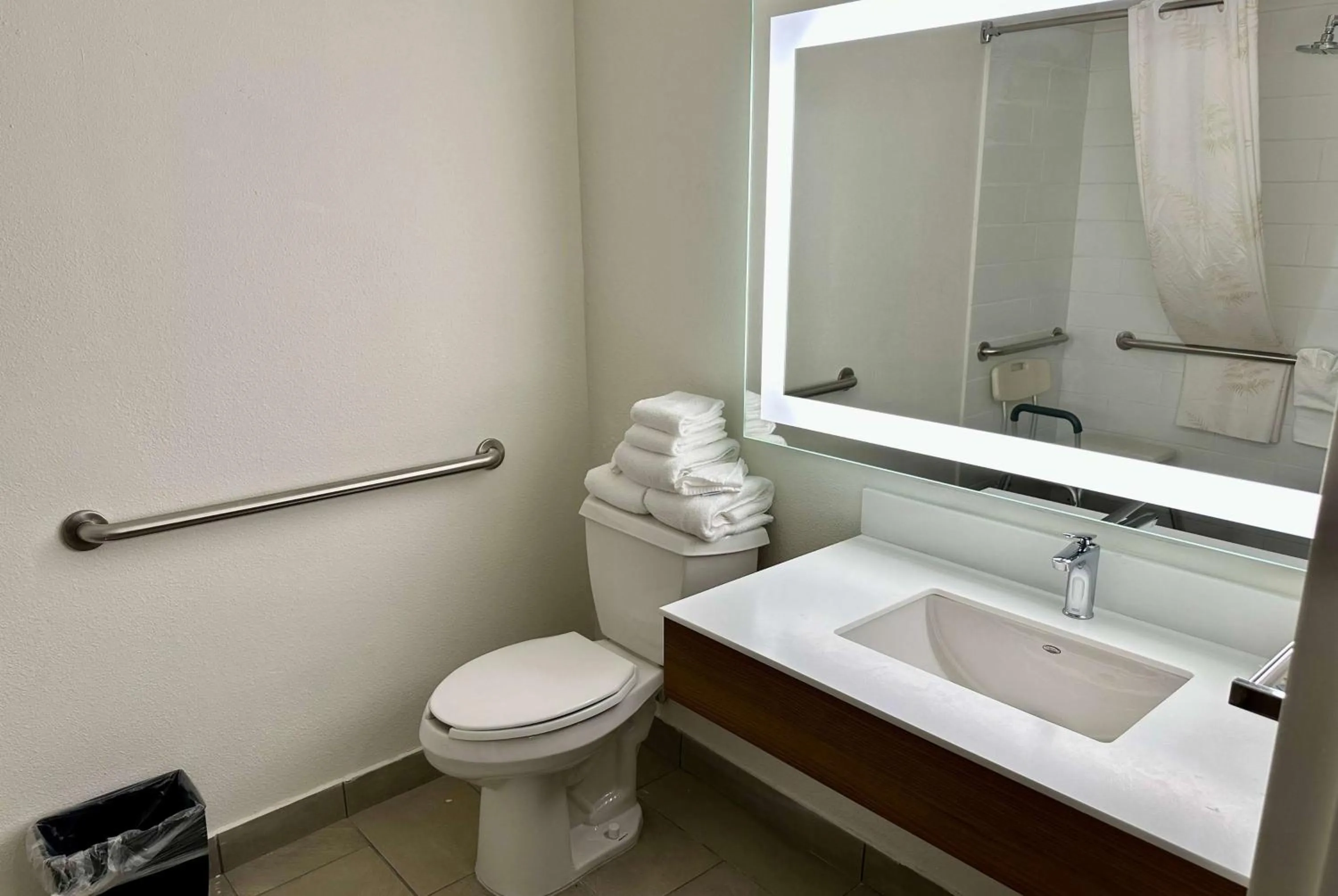 Bathroom in Microtel Inn & Suites by Wyndham Denver Airport