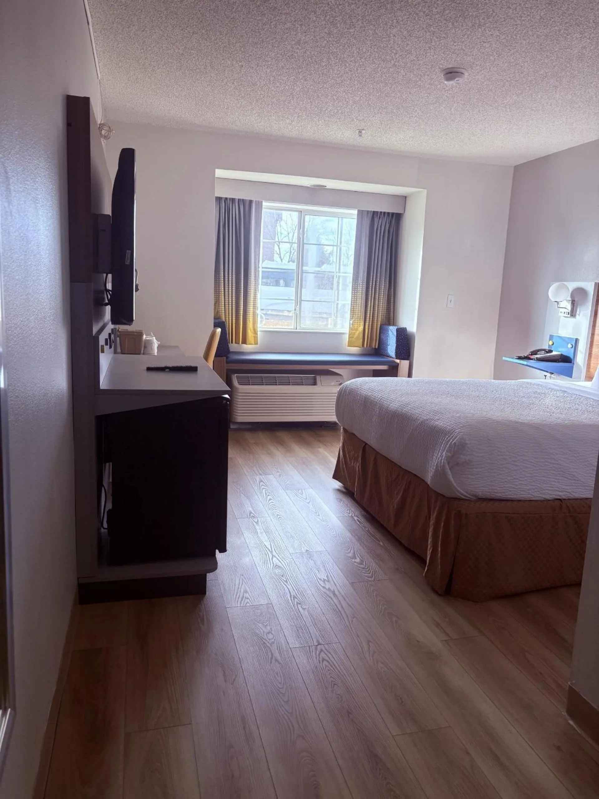 Bed in Microtel Inn & Suites by Wyndham Denver Airport