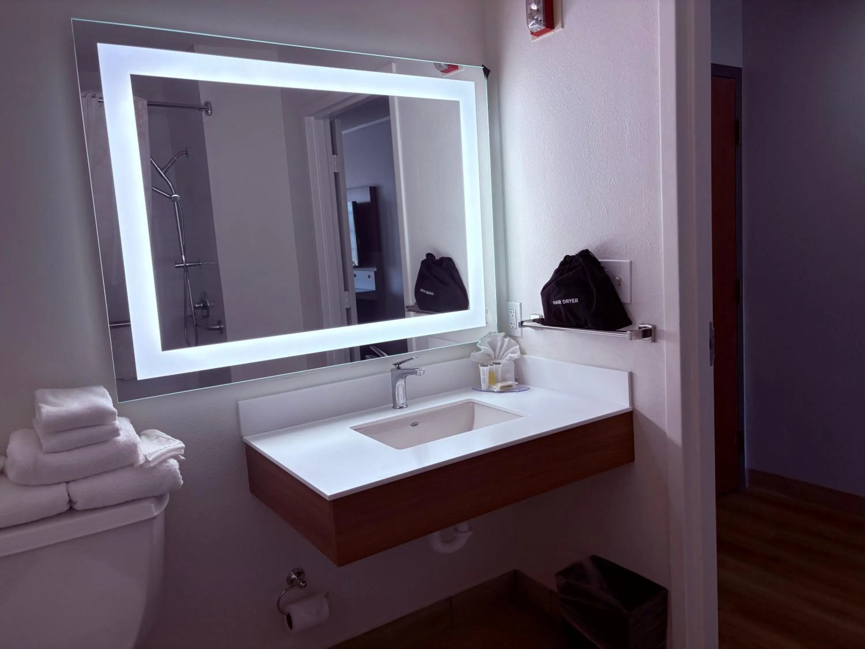 Bathroom in Microtel Inn & Suites by Wyndham Denver Airport