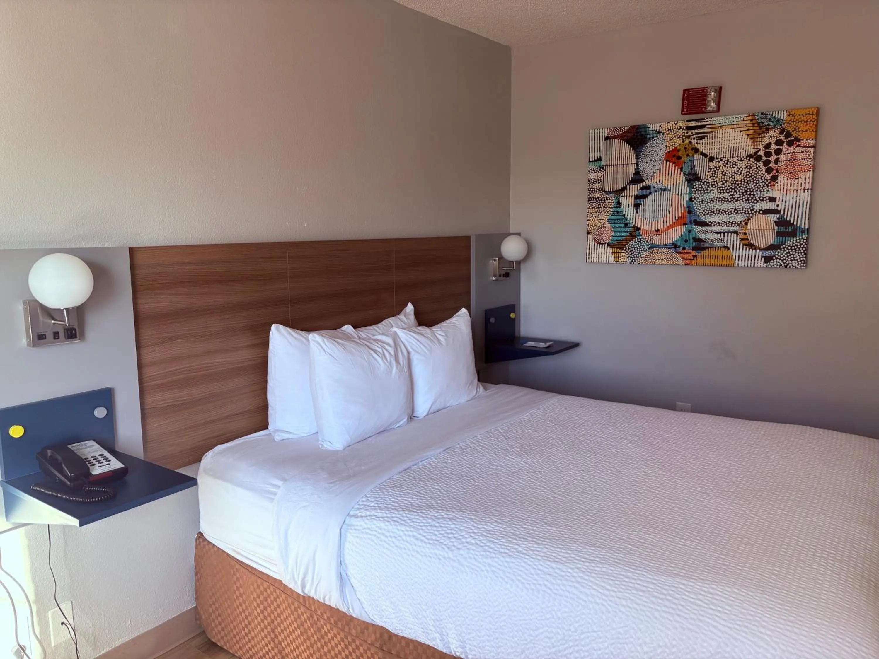 Bed in Microtel Inn & Suites by Wyndham Denver Airport