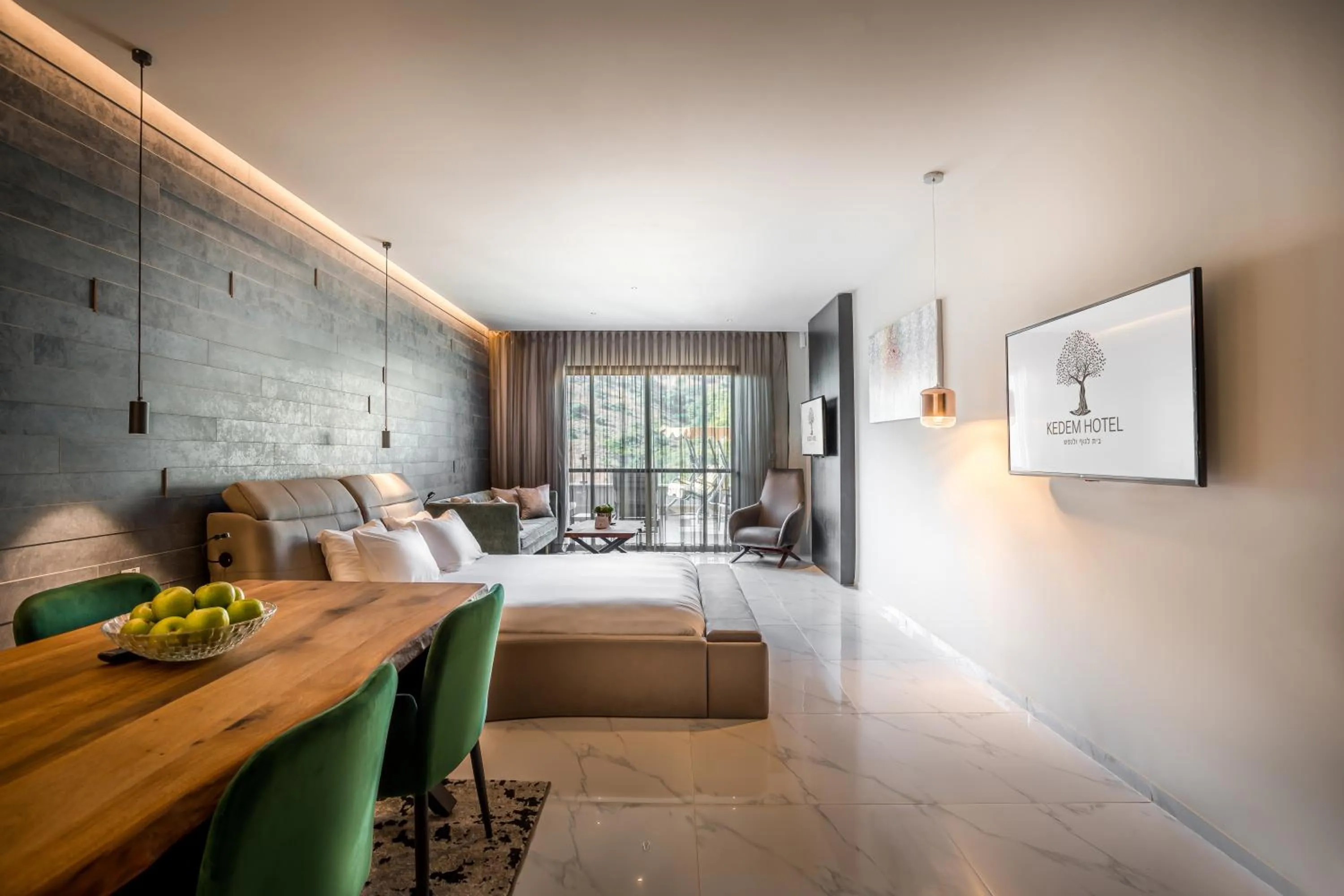 Living room, Bed in Kedem Hotel - Adults Only