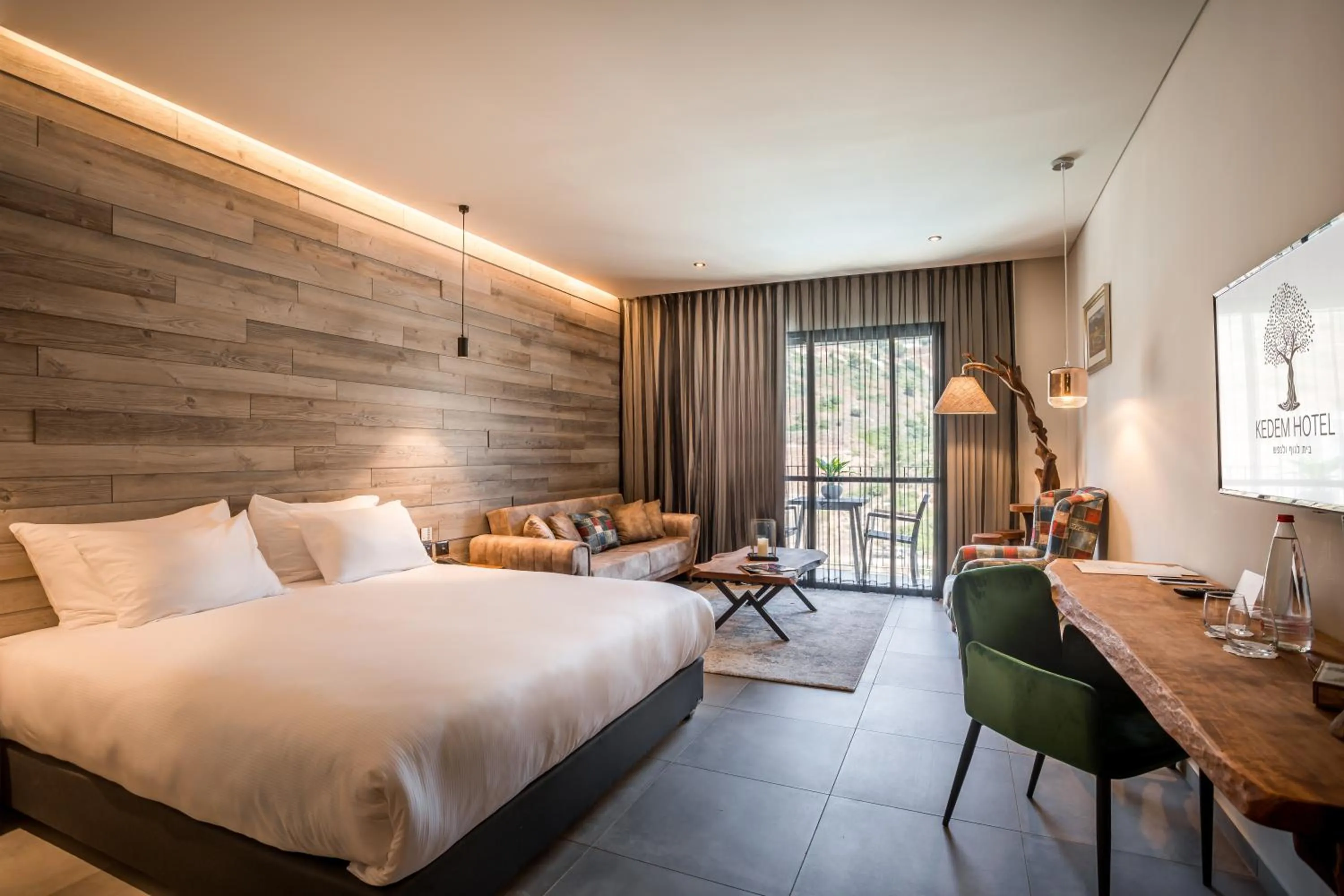 Photo of the whole room, Bed in Kedem Hotel - Adults Only