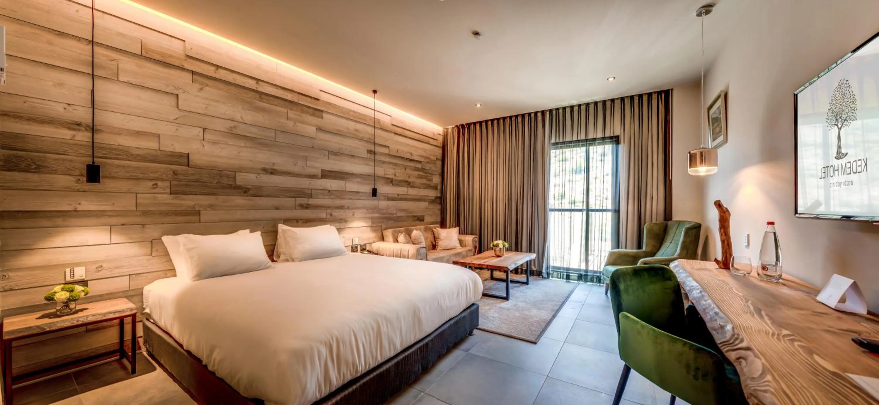 Photo of the whole room, Bed in Kedem Hotel - Adults Only