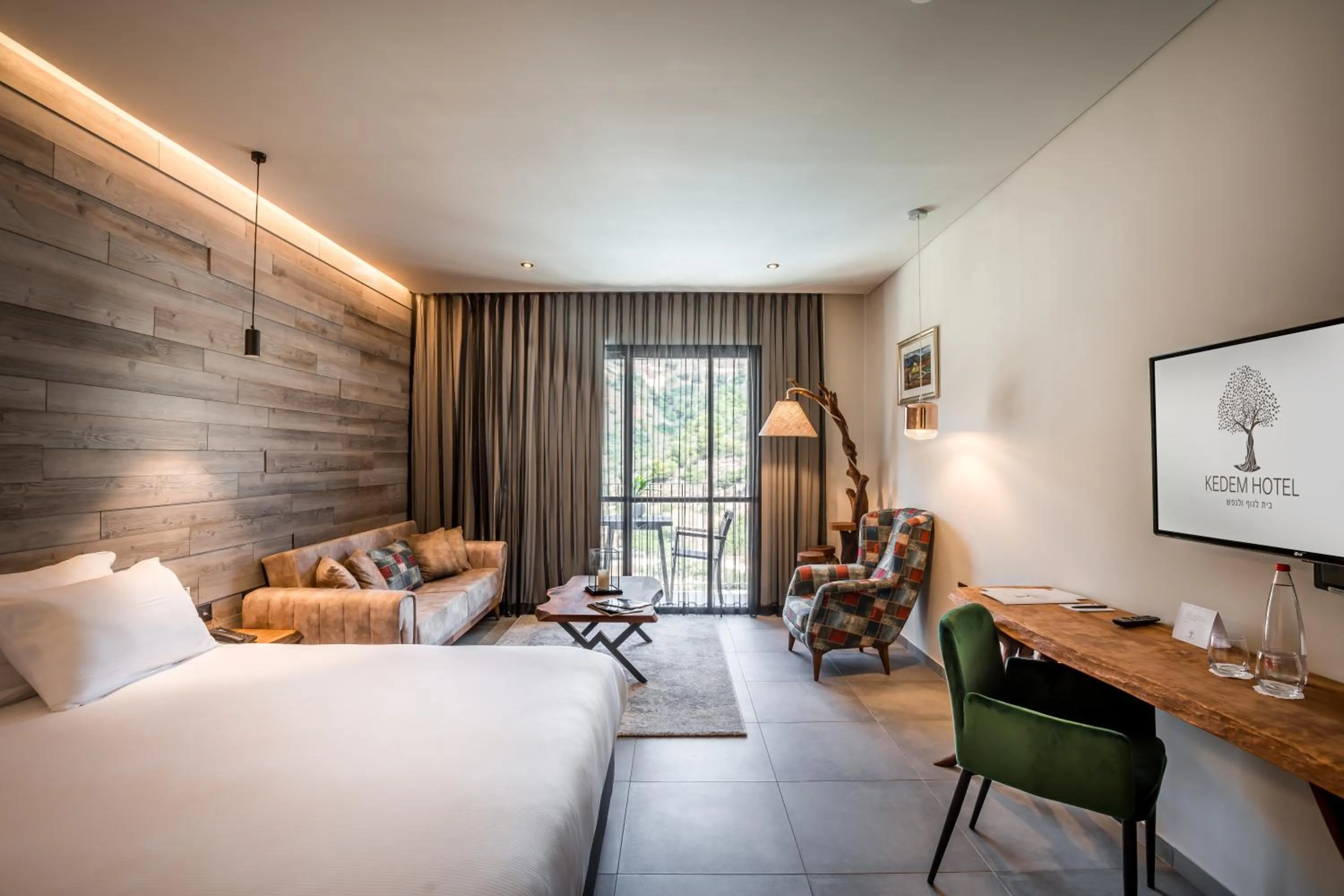 Photo of the whole room, Bed in Kedem Hotel - Adults Only