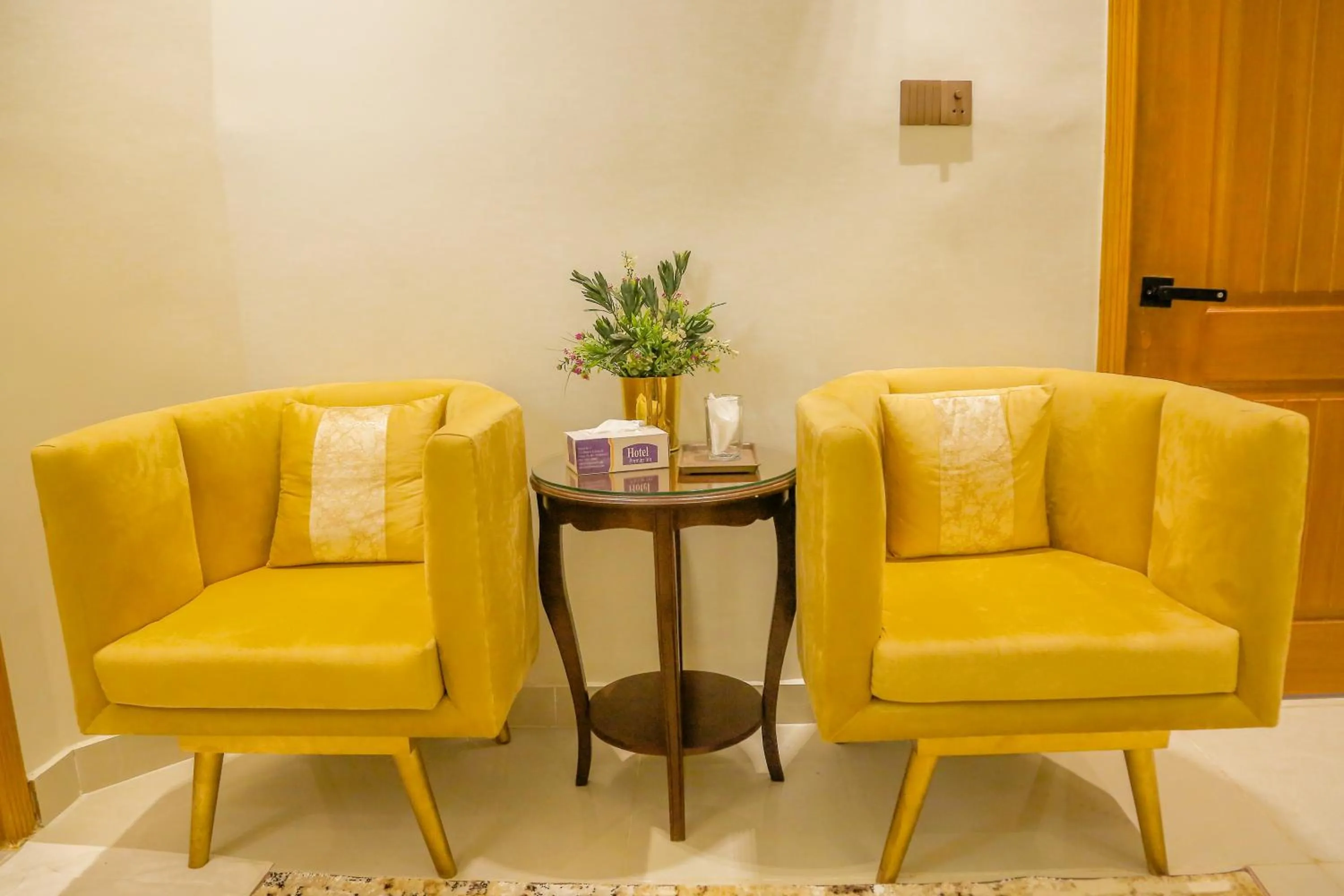 Seating area in Premier Inn Gulberg Lahore