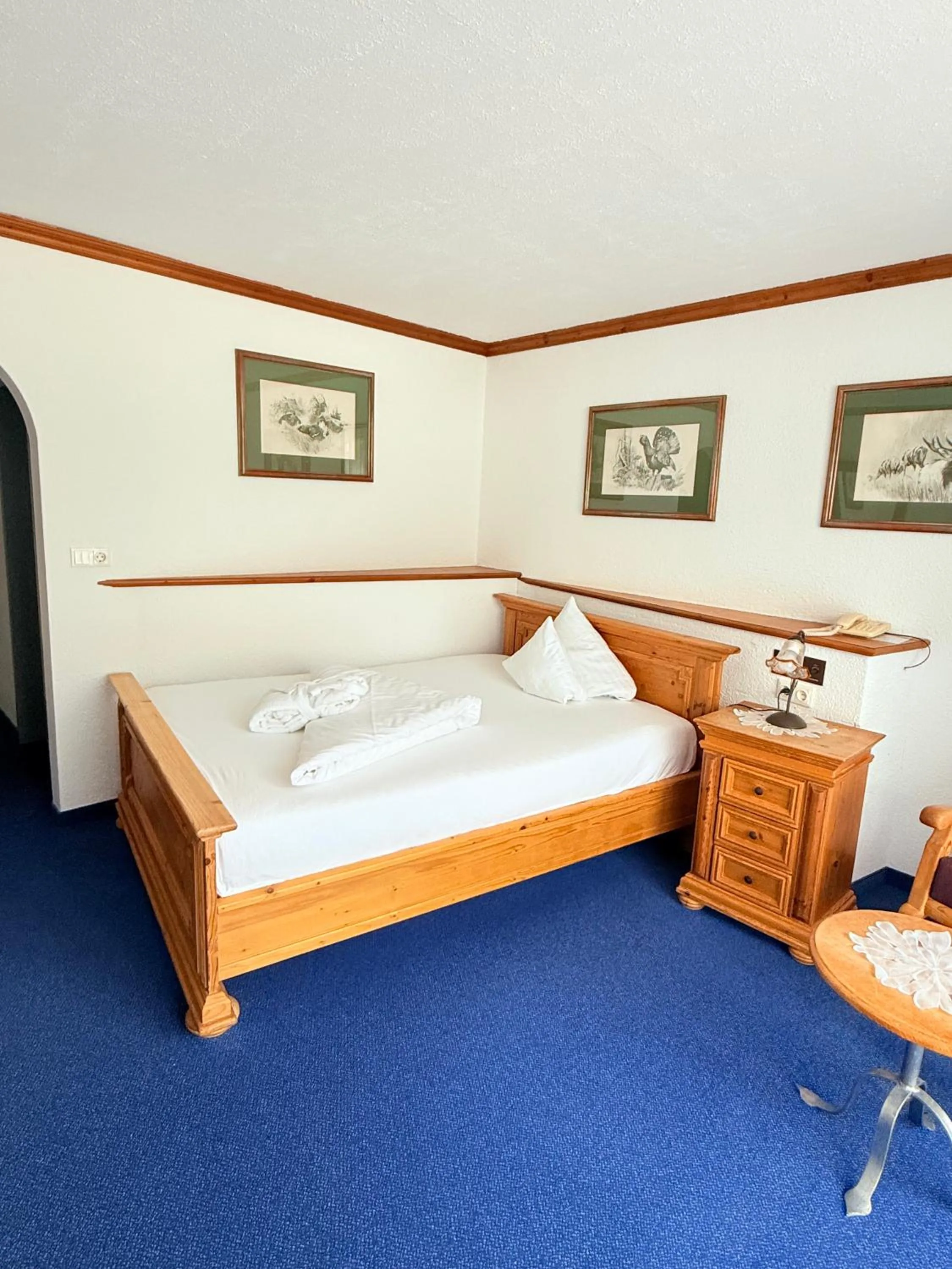 Bed in Hotel Achentalerhof