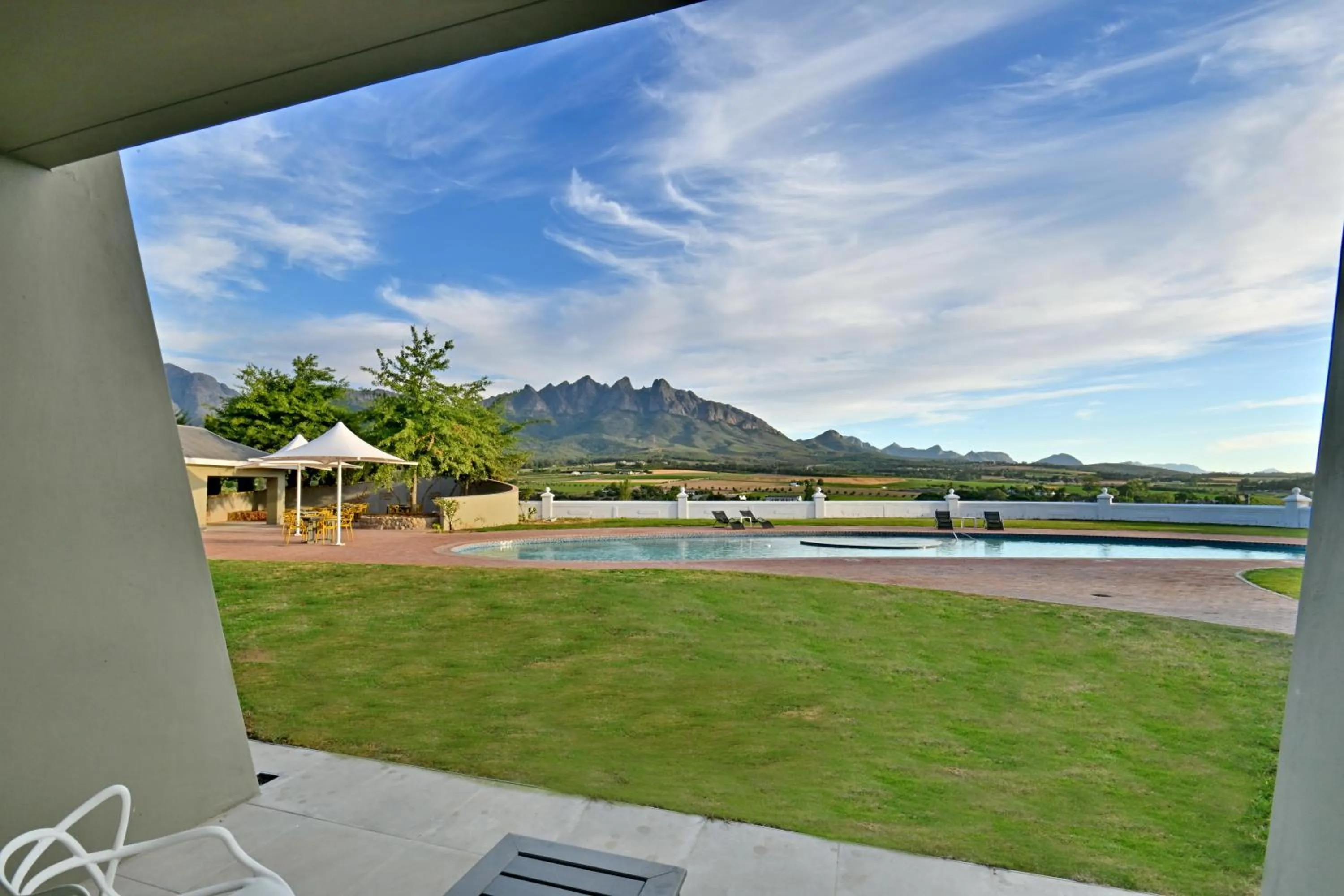 Patio in Val Du Charron Wine & Leisure Estate