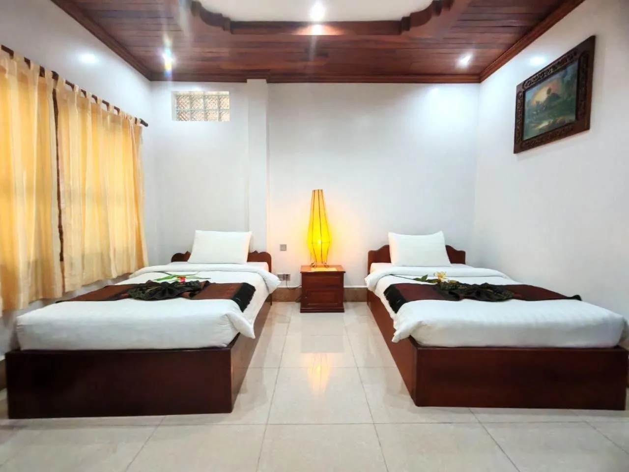 Photo of the whole room, Bed in Shining Angkor Apartment Hotel