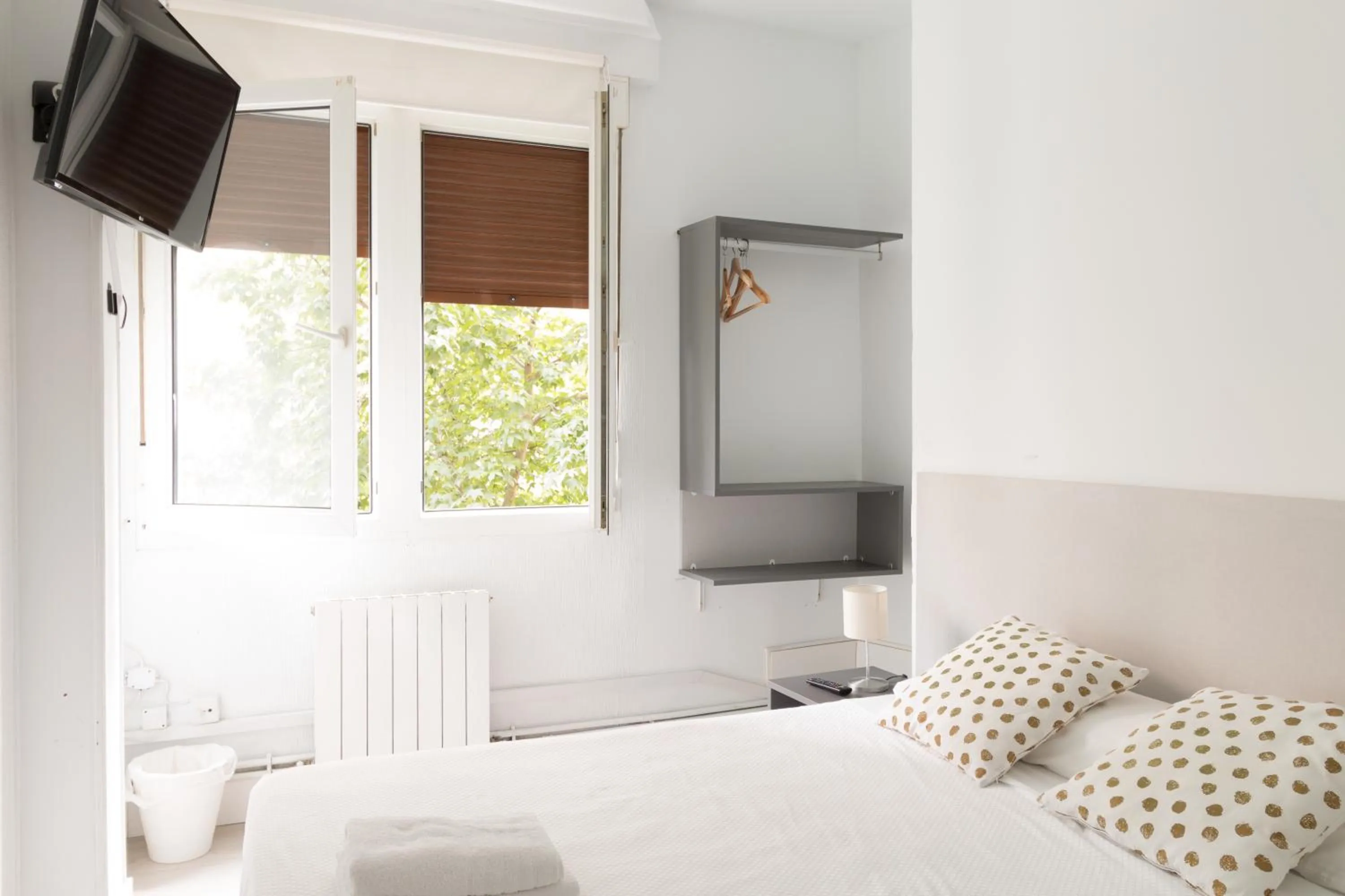 Bed in Pensión Arias