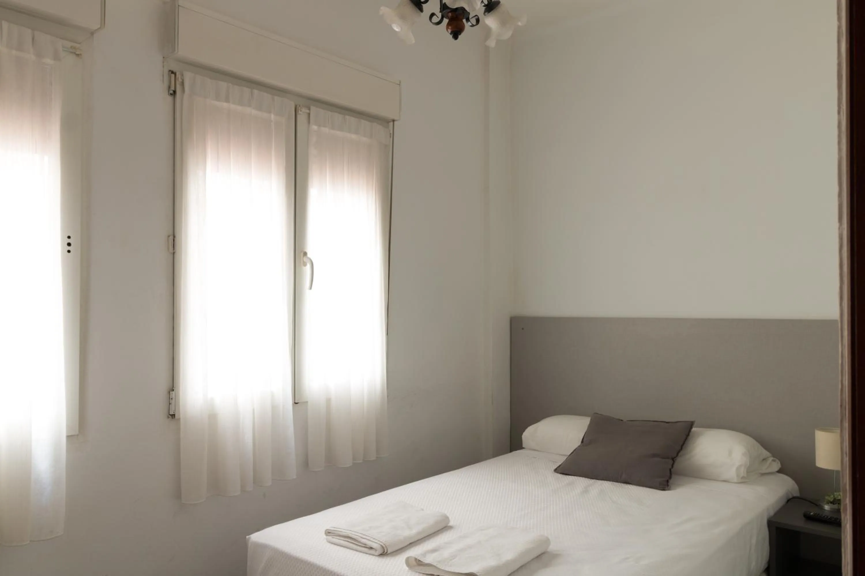 Bed in Pensión Arias