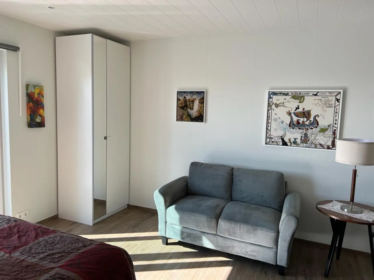 Bedroom in Lækjarkot Rooms and Cottages with Kitchen