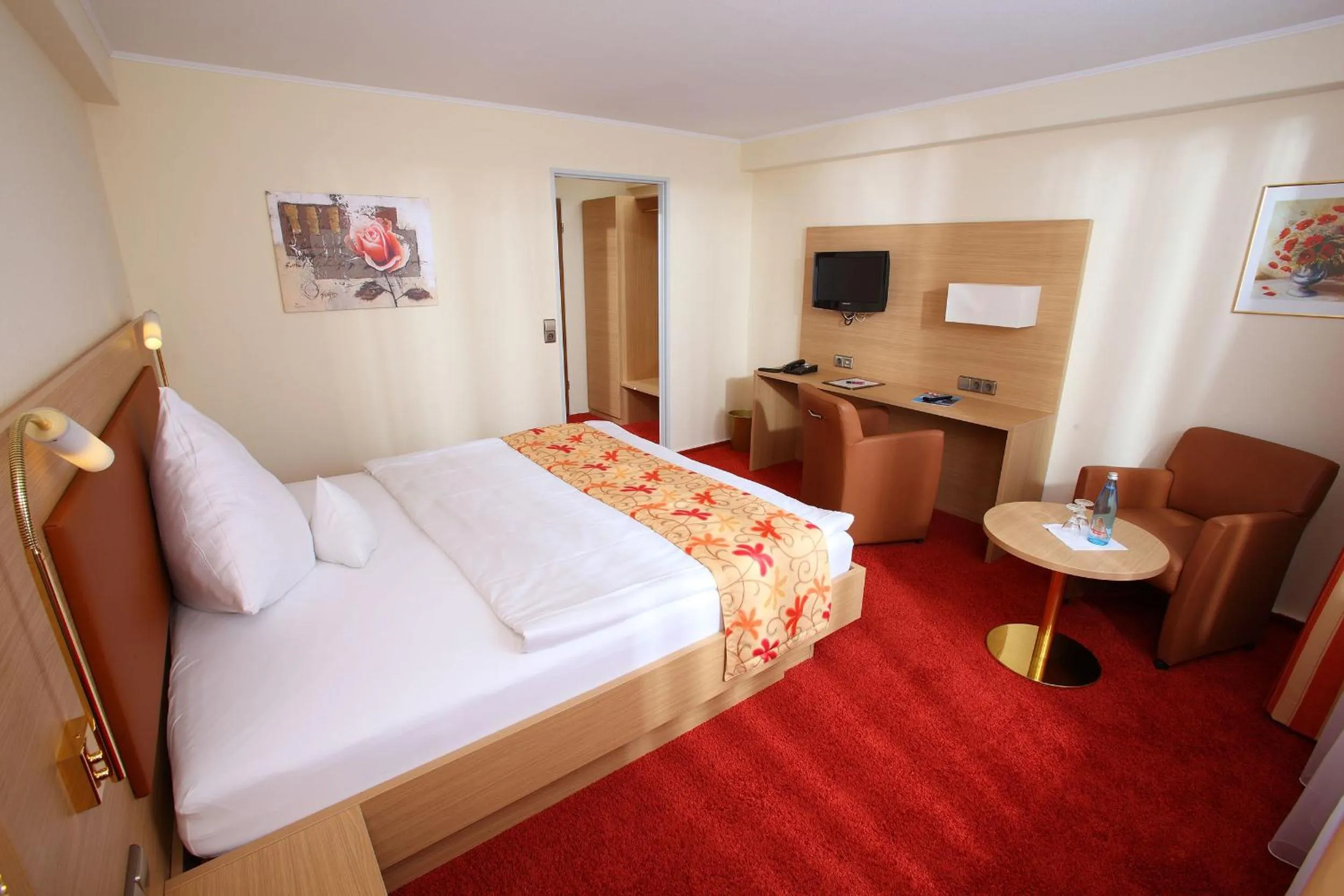 Bed in Hotel Schwanen