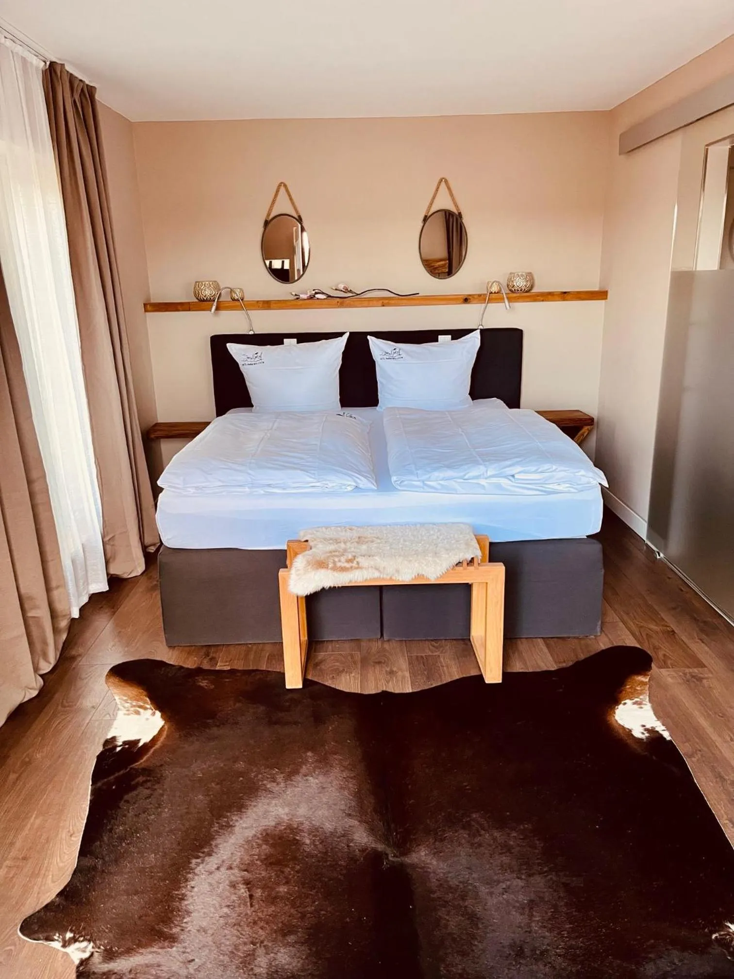 Bedroom, Bed in Hotel Inselhof