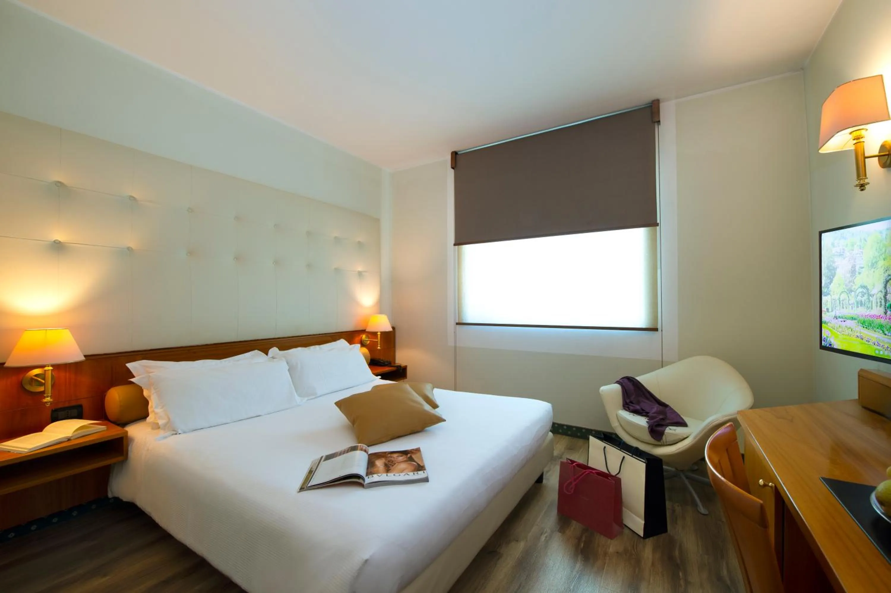 Bed in Castagna Palace Hotel & Restaurant