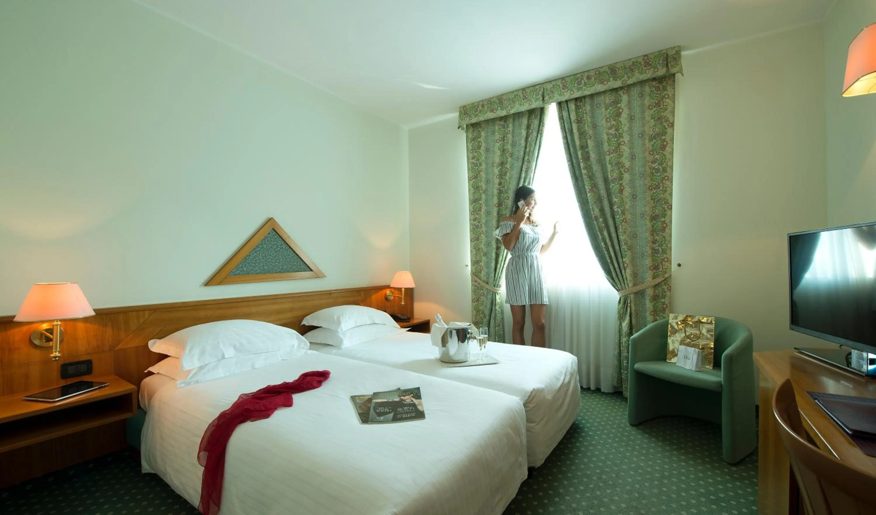 Photo of the whole room, Bed in Castagna Palace Hotel & Restaurant