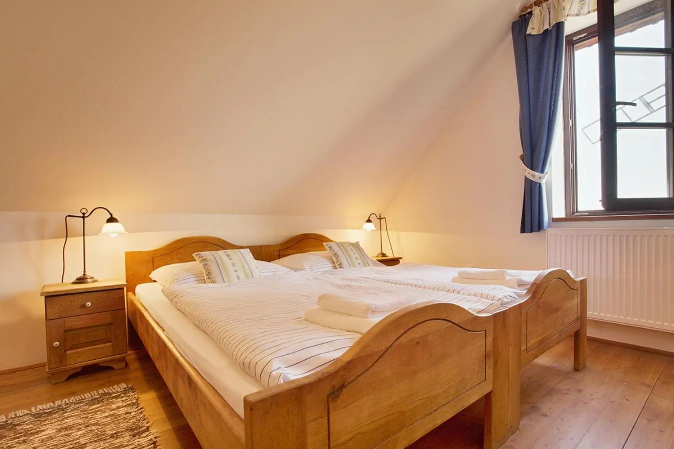 Bedroom, Bed in Bukovanský mlýn