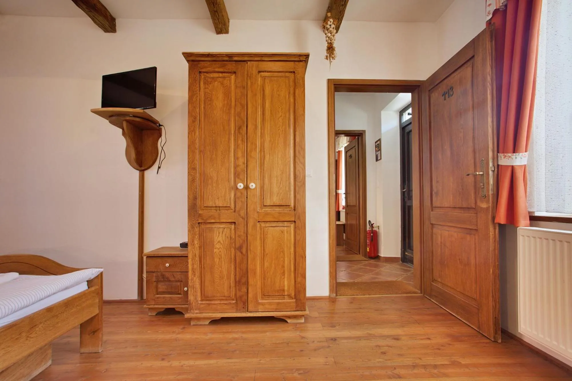 Bedroom, Bed in Bukovanský mlýn