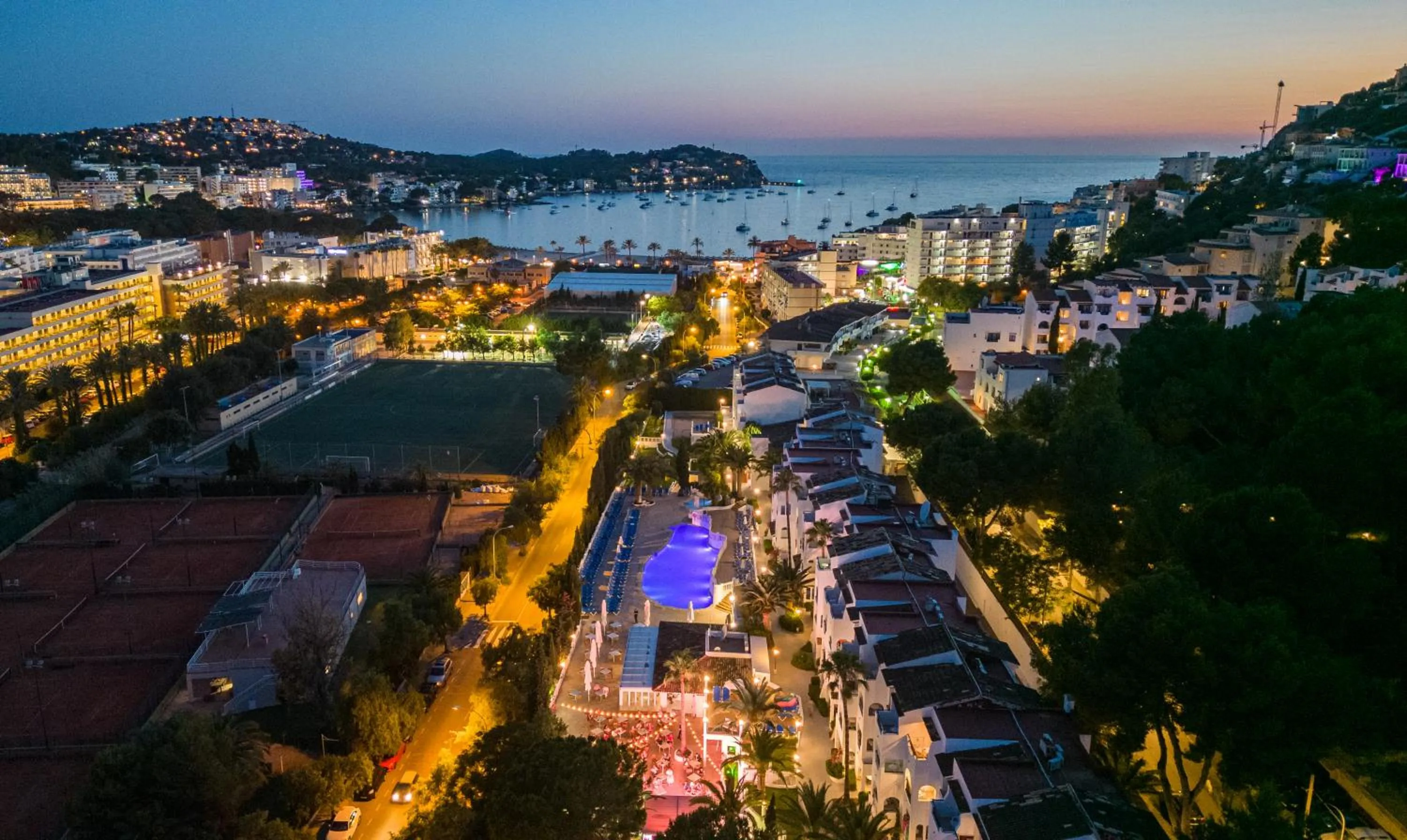 Bird's eye view in Aparthotel Holiday Center