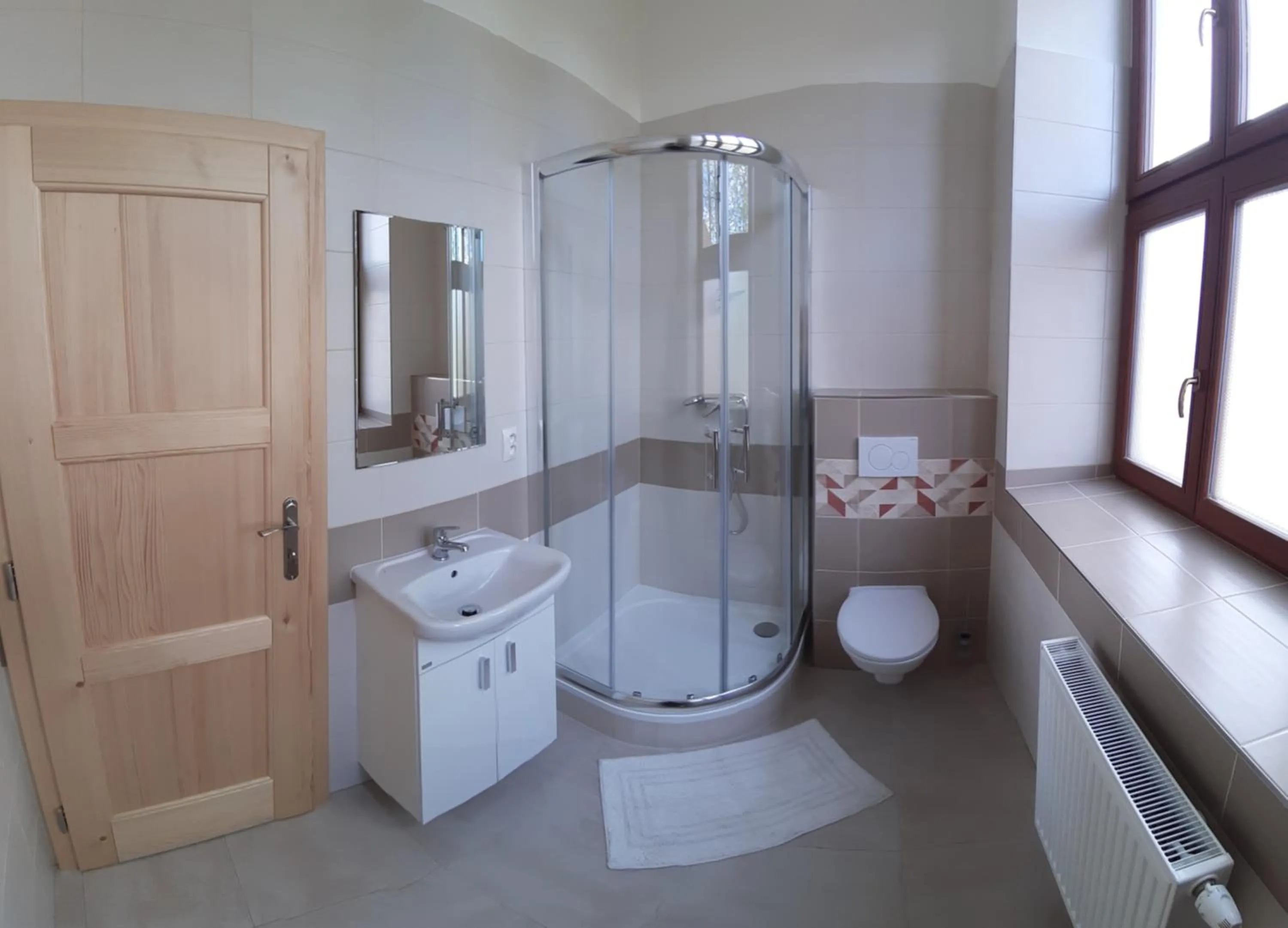 Bathroom in Penzion a restaurace U Hájků