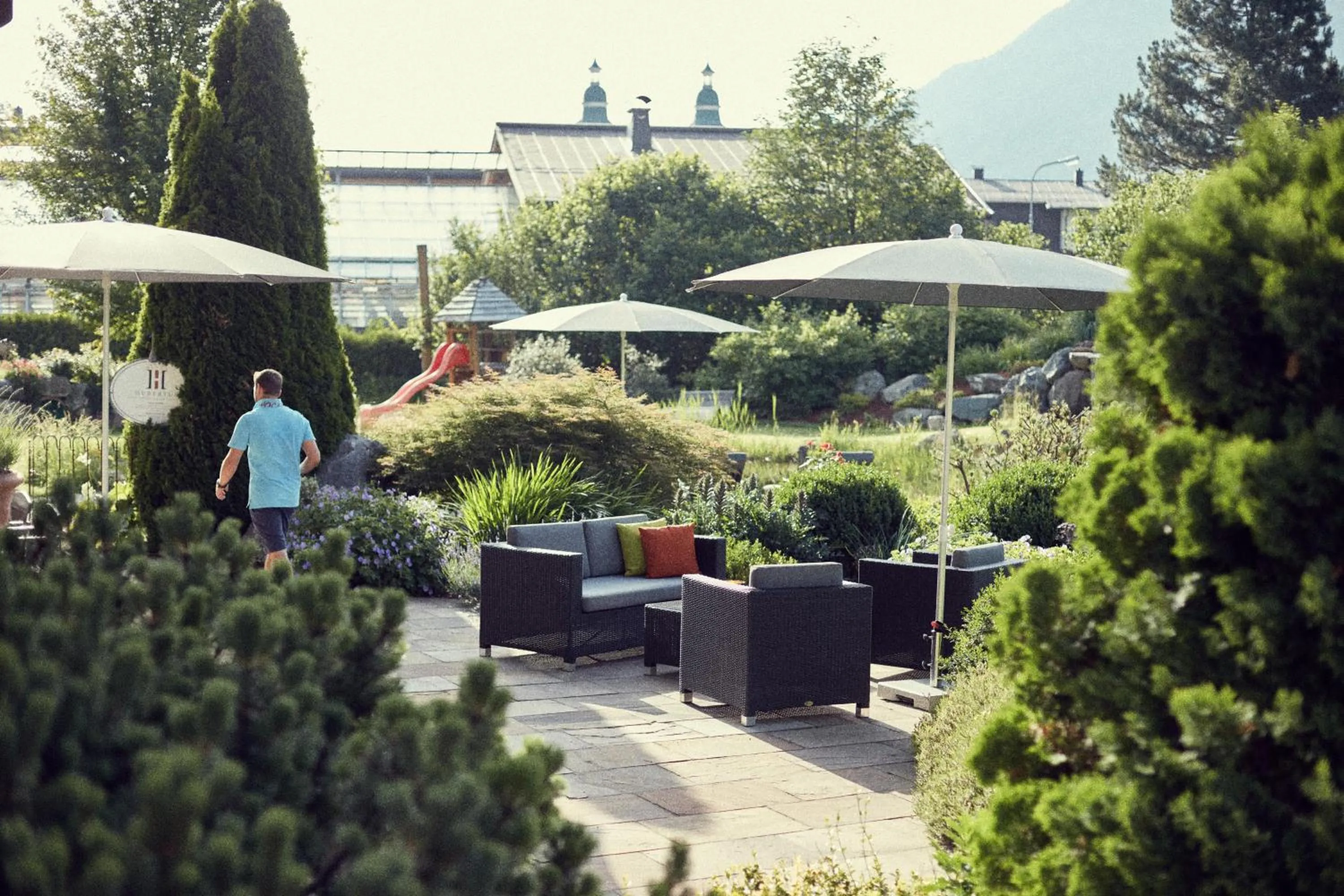 Garden in Hotel Hubertus