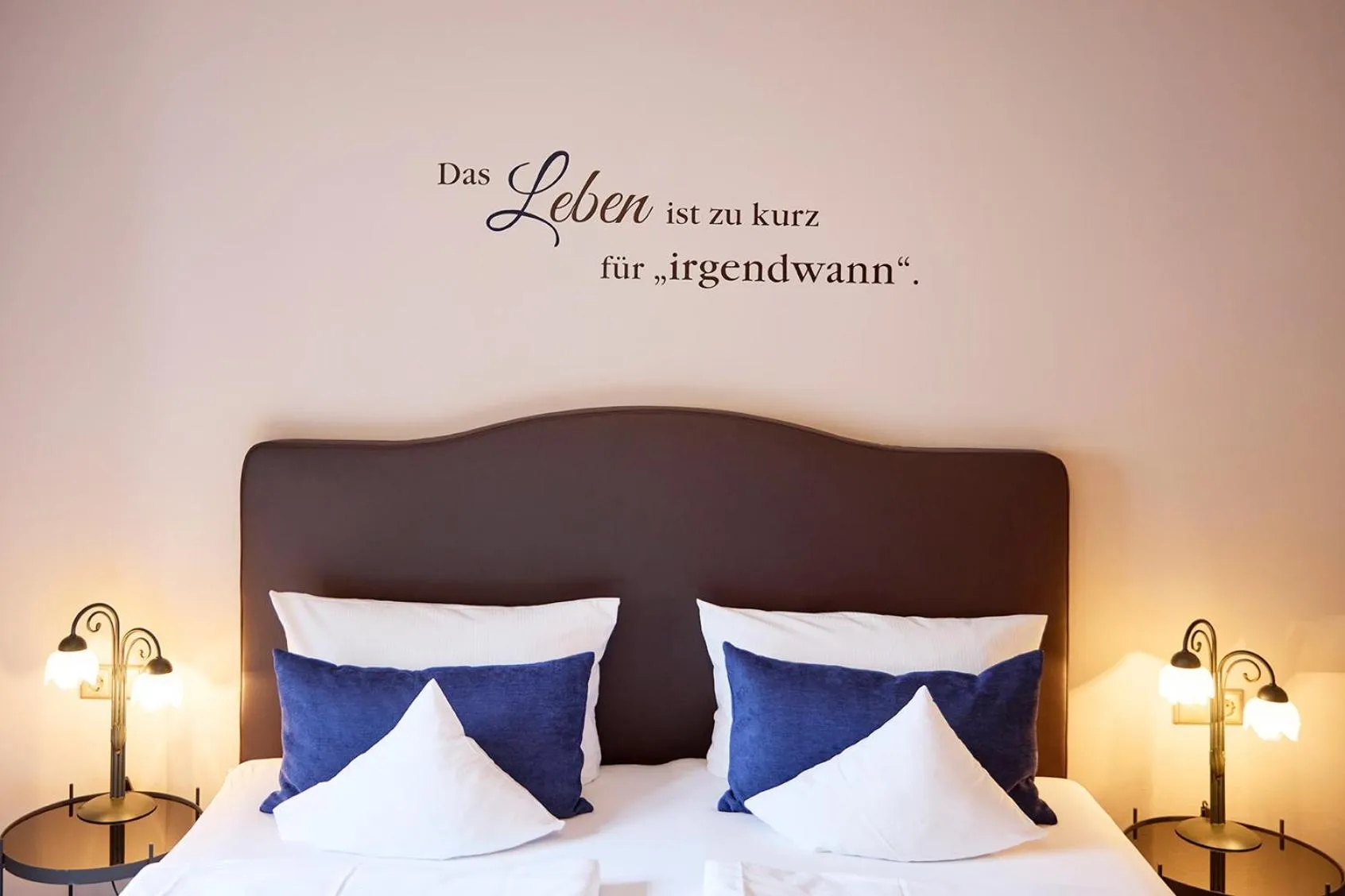 Bed in Hotel Hubertus