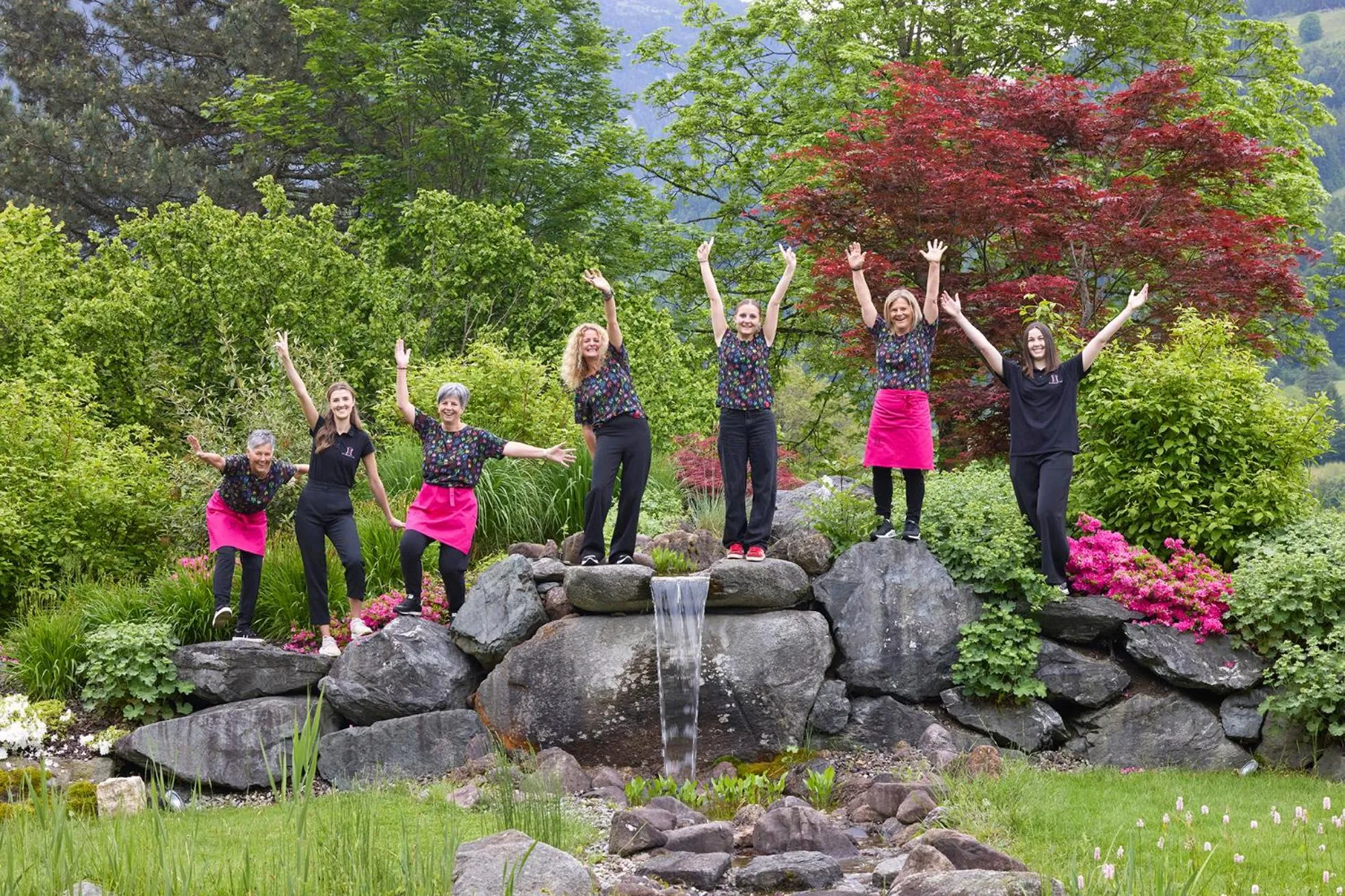 People in Hotel Hubertus