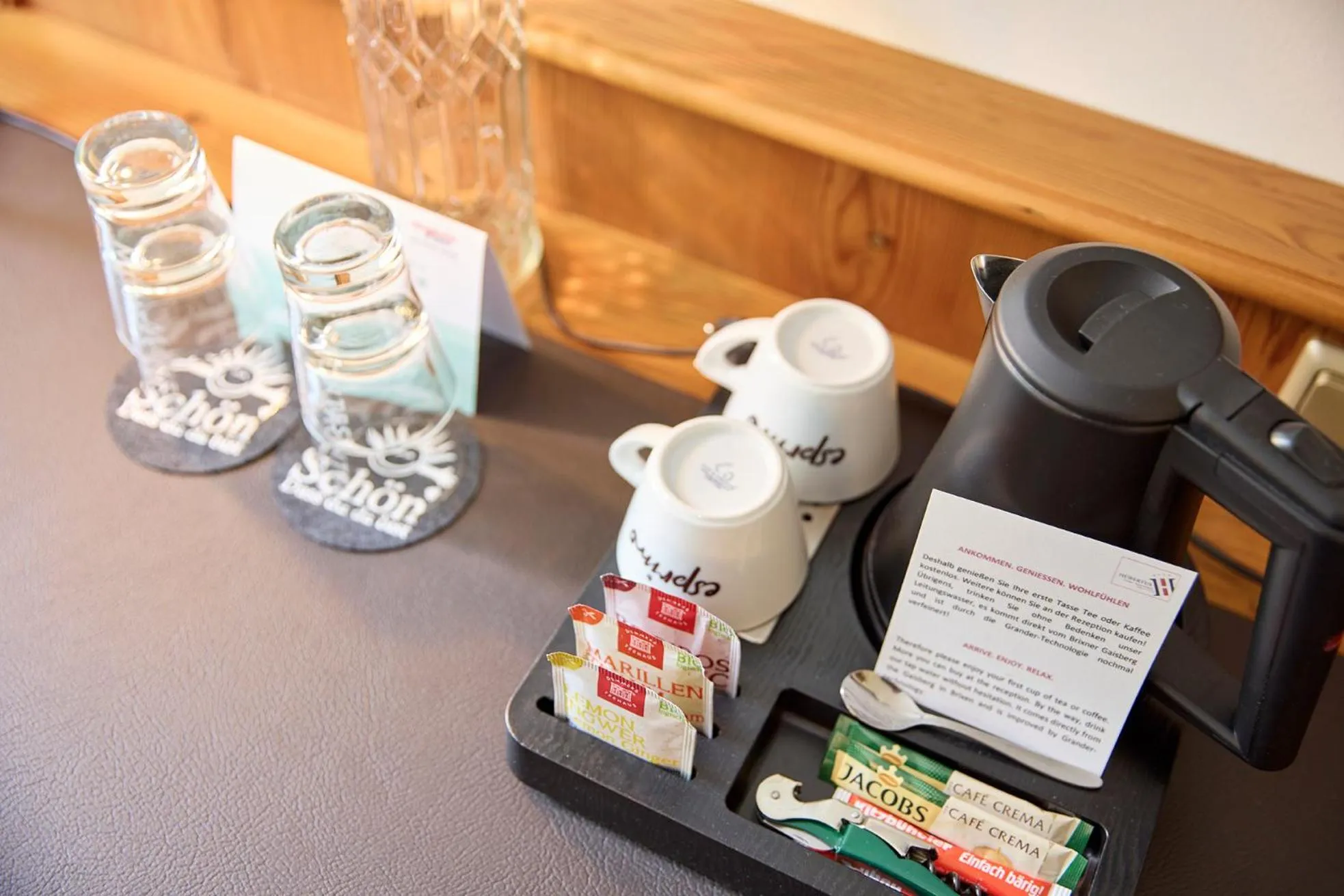Coffee/tea facilities in Hotel Hubertus
