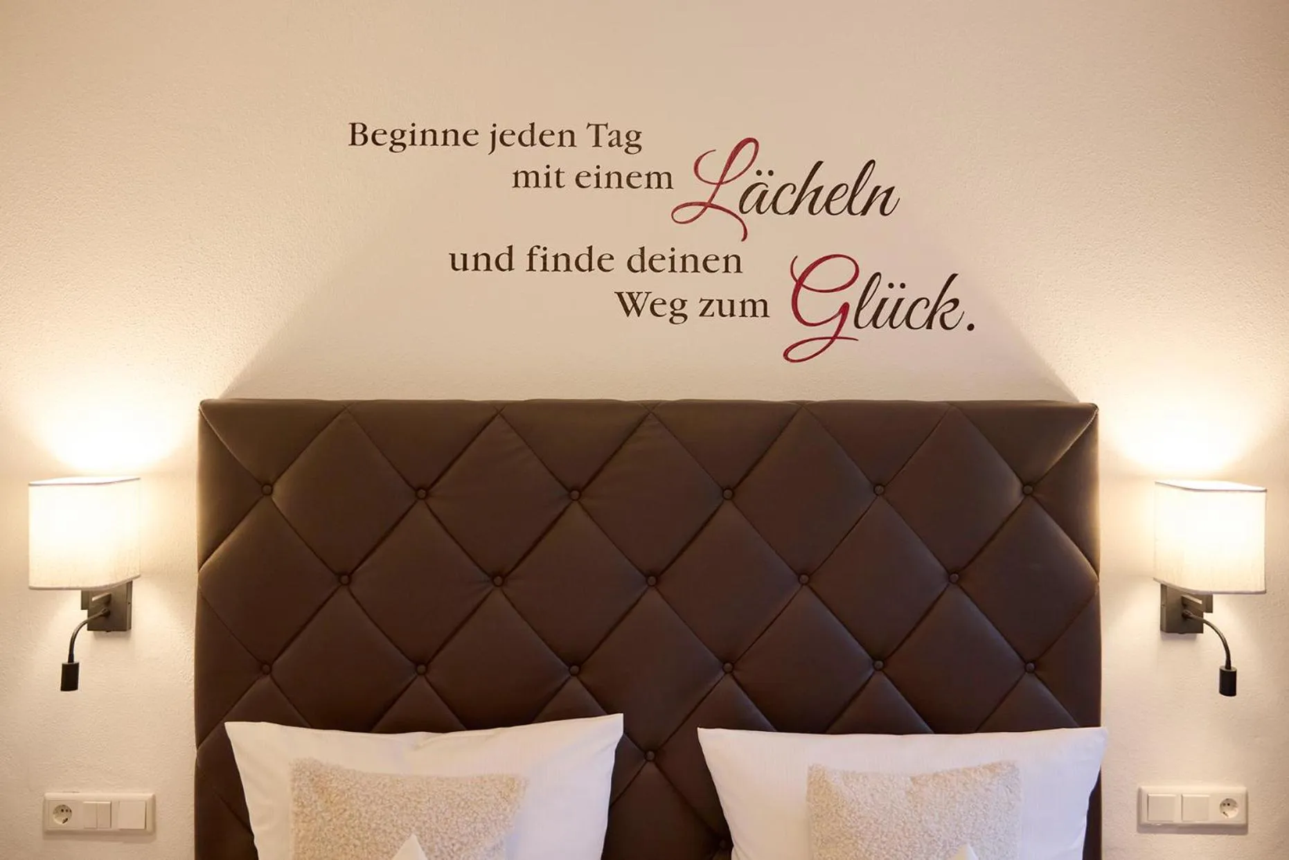 Bed in Hotel Hubertus