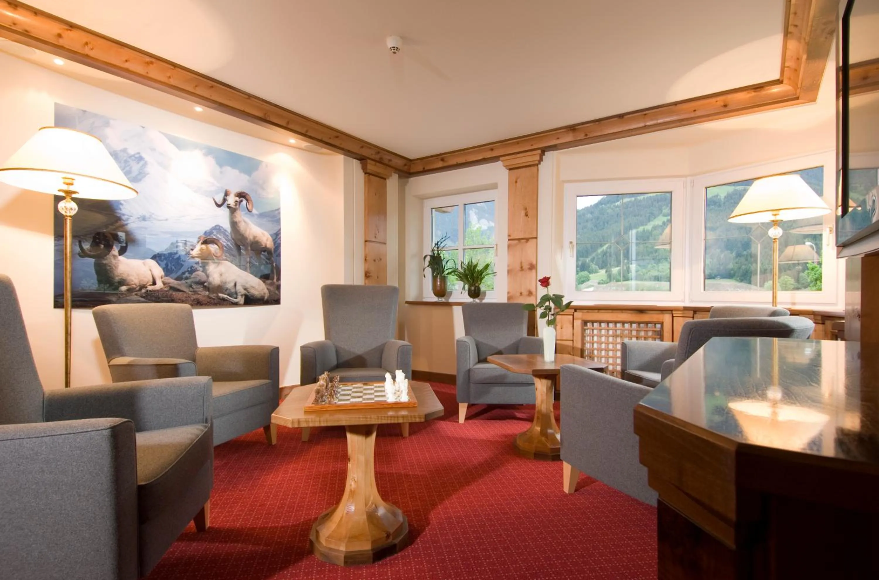 Lobby or reception in Hotel Hubertus