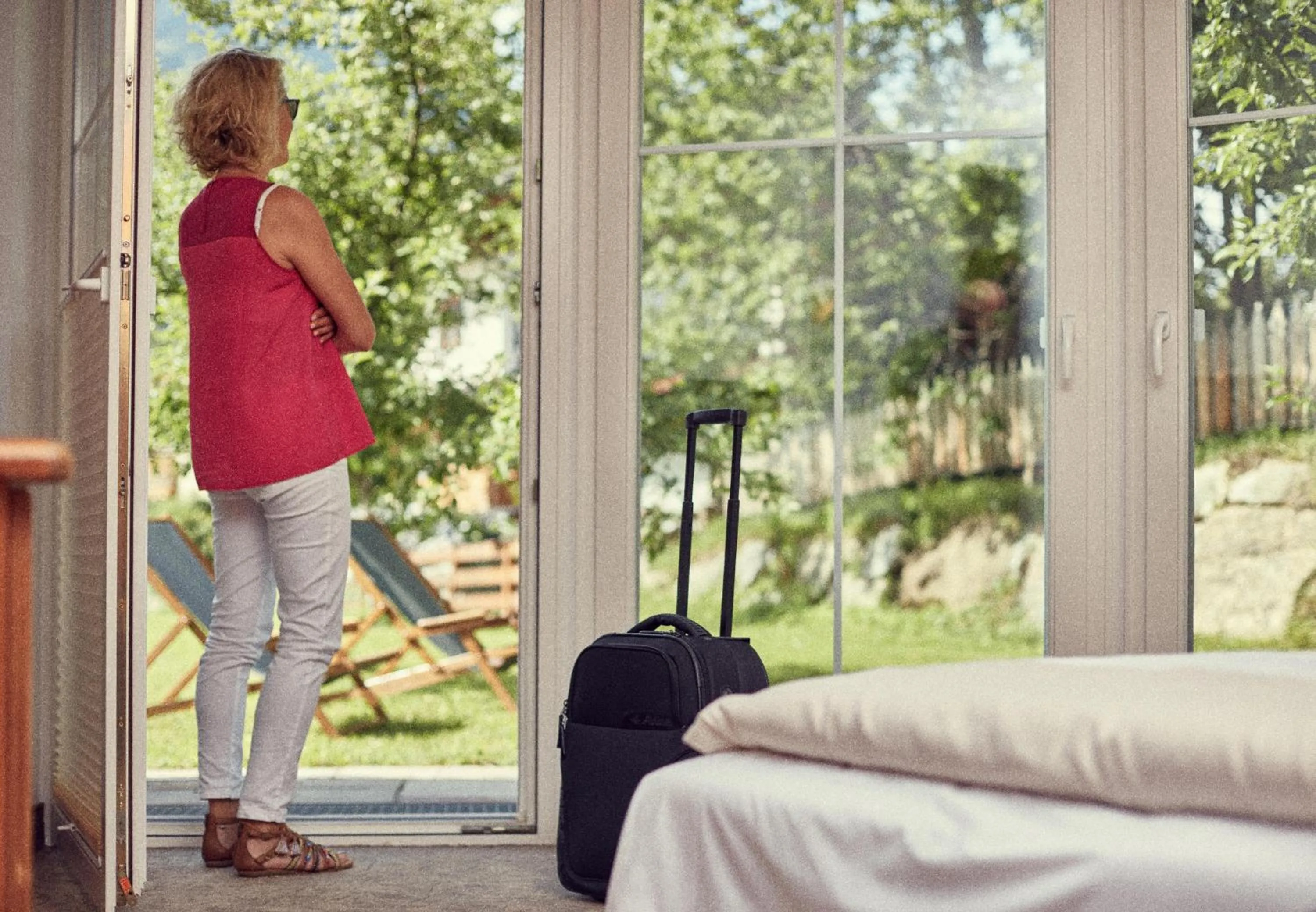 Summer, Bed in Hotel Hubertus